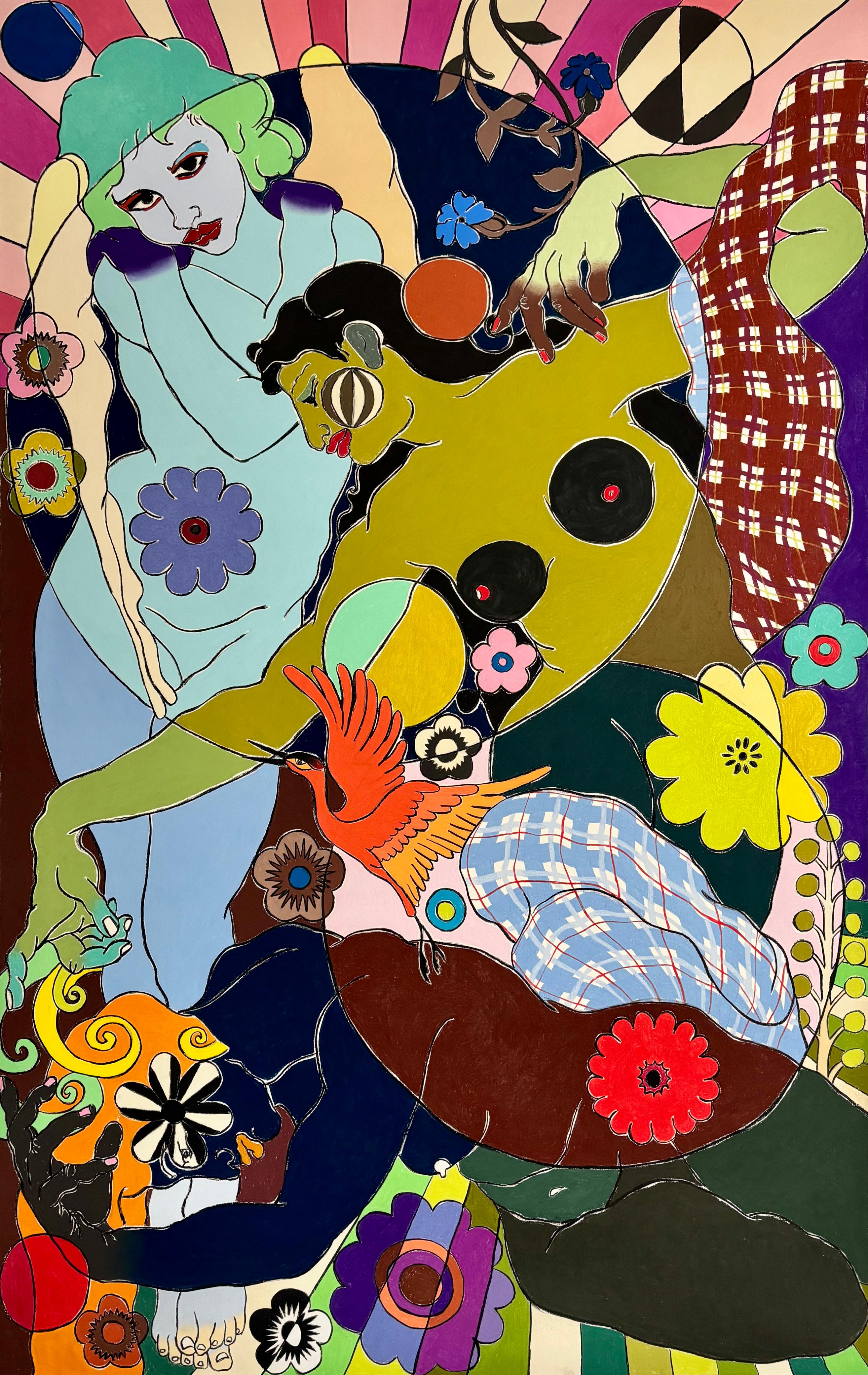 Sin t&iacute;tuloTiza pastel sobre papel montado en lienzo220 x 140 cm2026(No disponible)