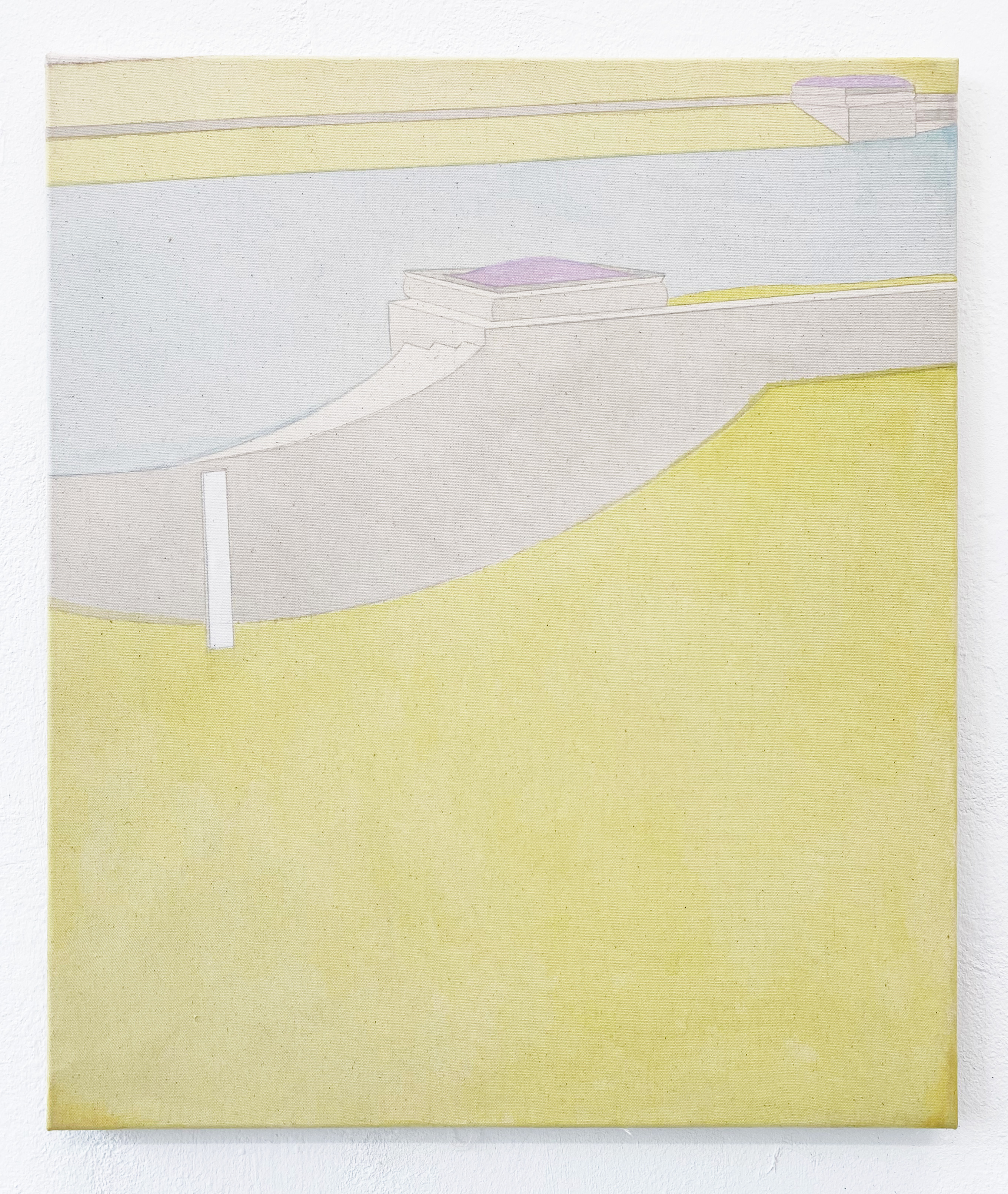 April, Acrylic and pencil on canvas, 65 x 55 cm, 2023