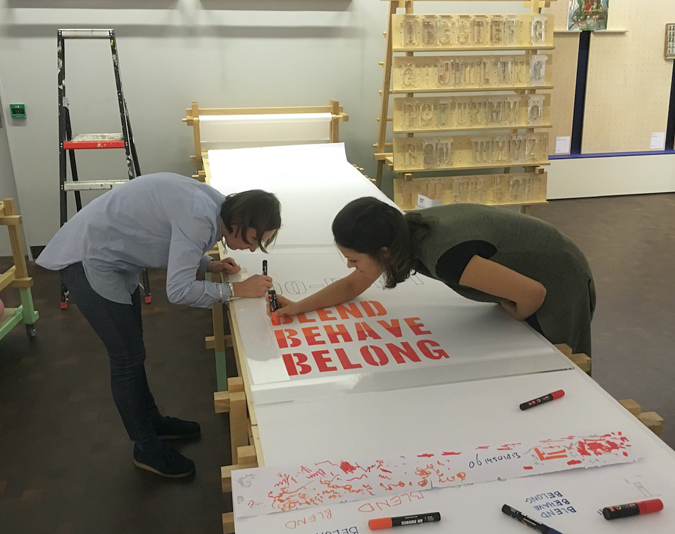 Werksalon, workshop table, Future Anecdotes Istanbul, 2017