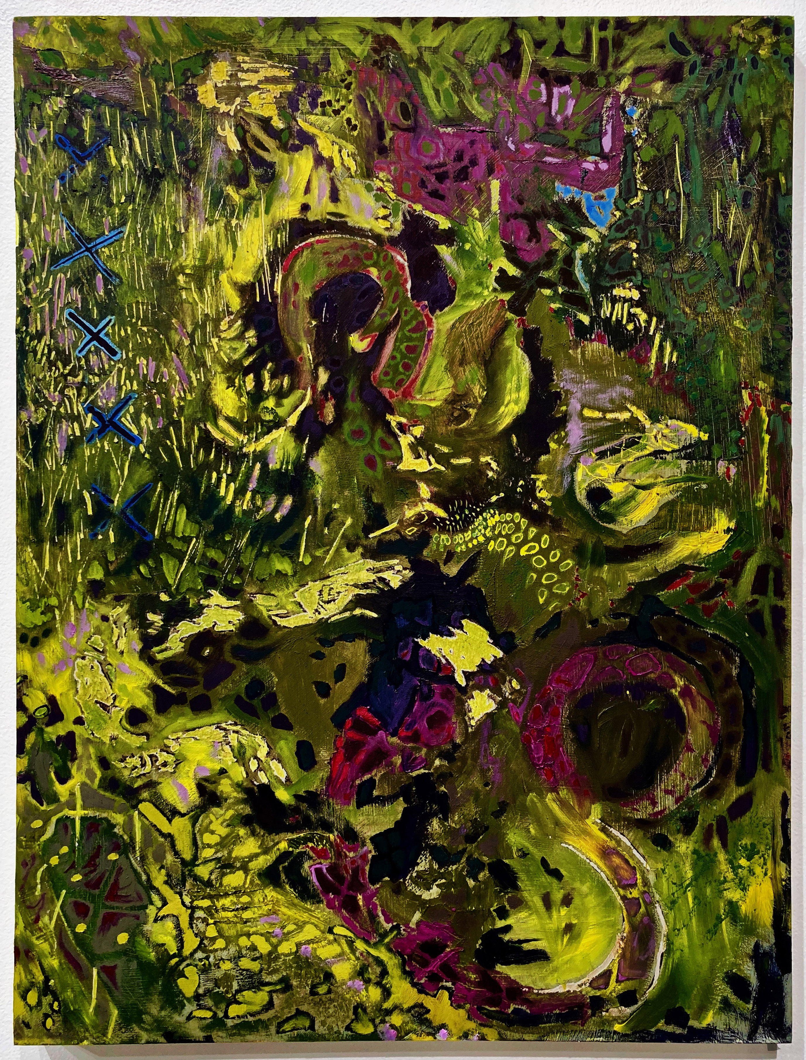 four cottonmouths | 18 x 24 inches | oil on panel