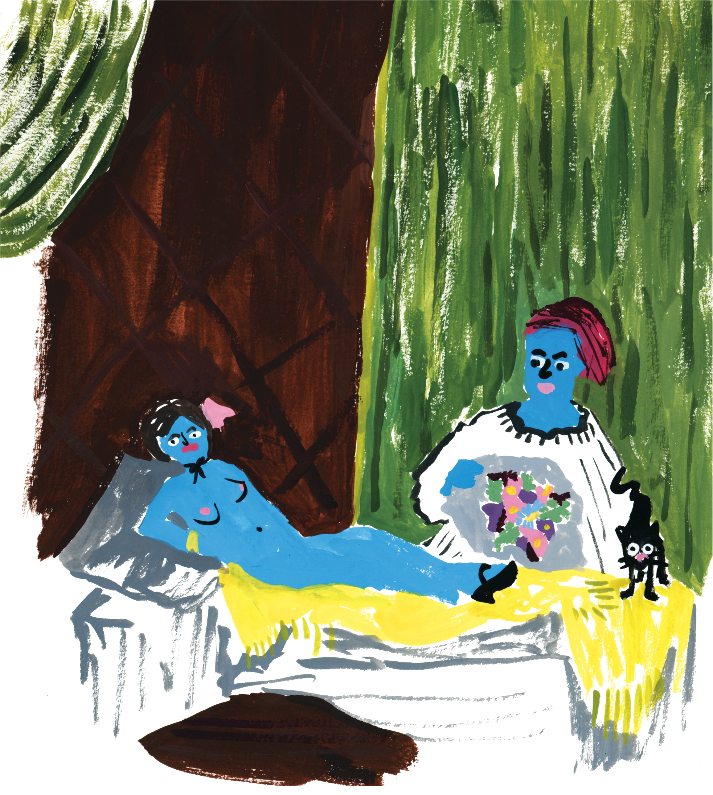 Homage to Olympia, Gouache, La culture exhibition