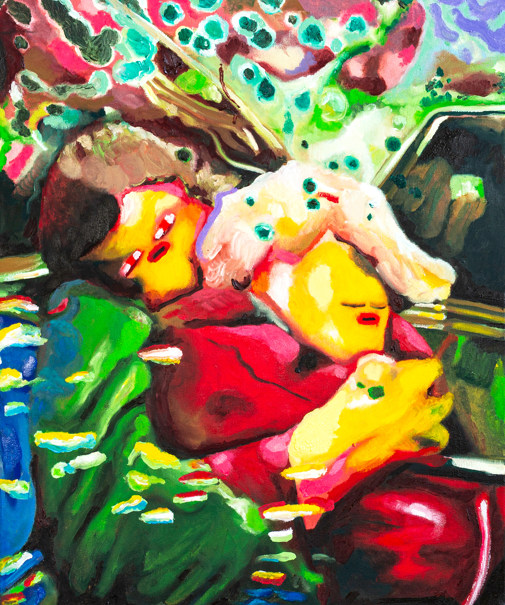 Was m&uuml;ssen wir schon f&uuml;rchten, 50x60cm, &Ouml;l,2025