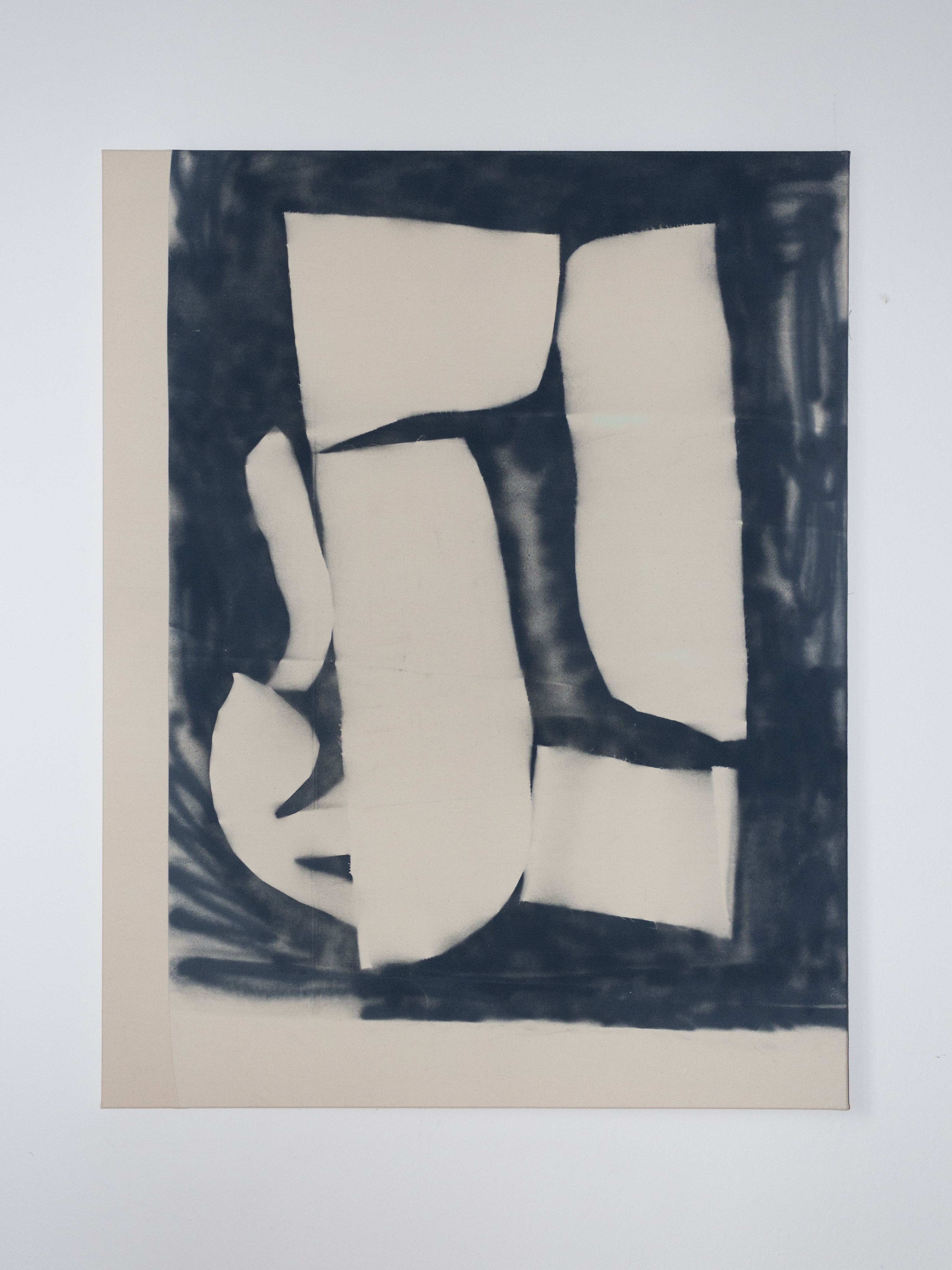 Memory Palace (2021) Acrylic spray paint on raw canvas135x105cm