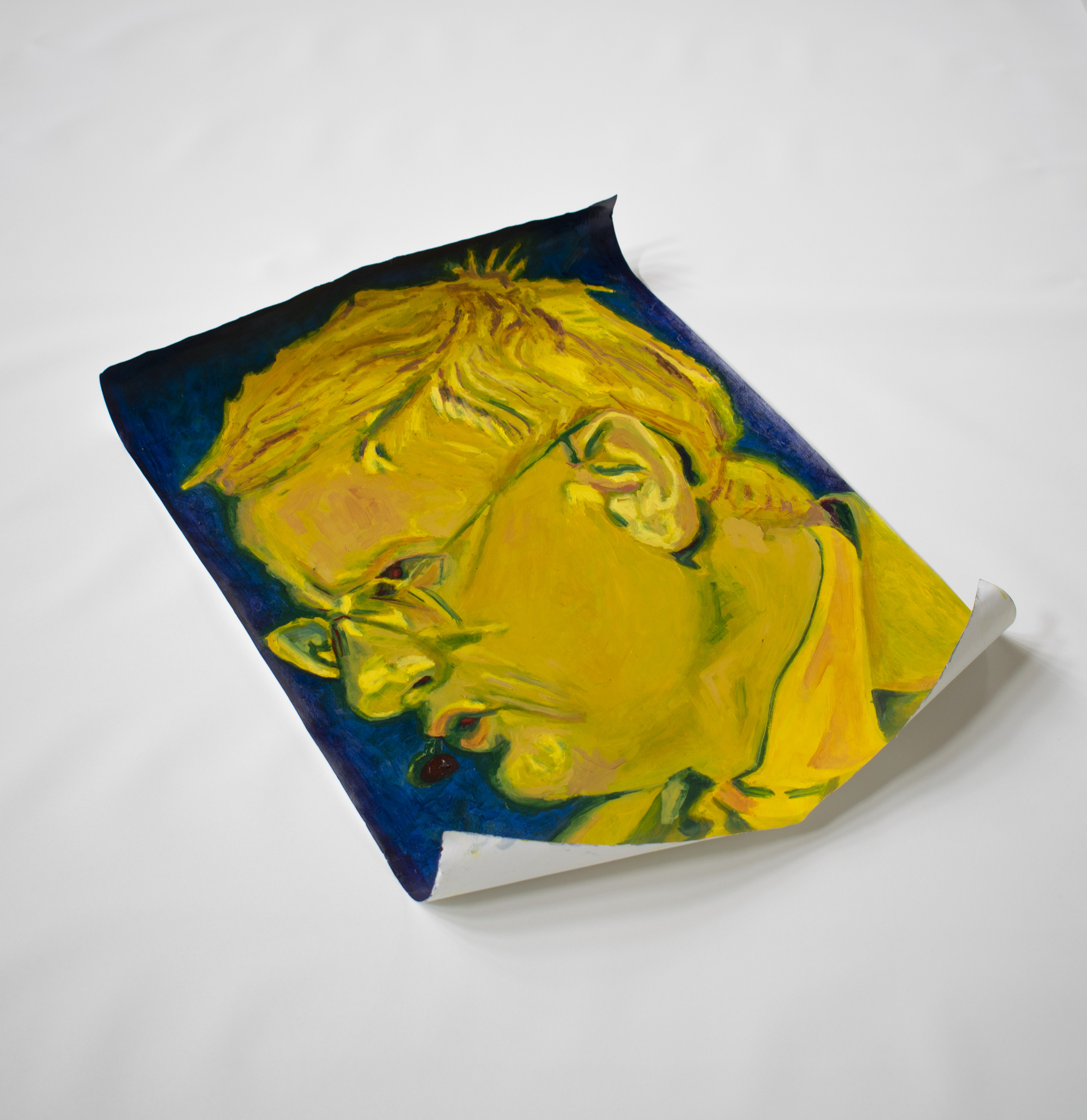 Carl Bildt, 2024, Oil on Paper, 84x60cm.