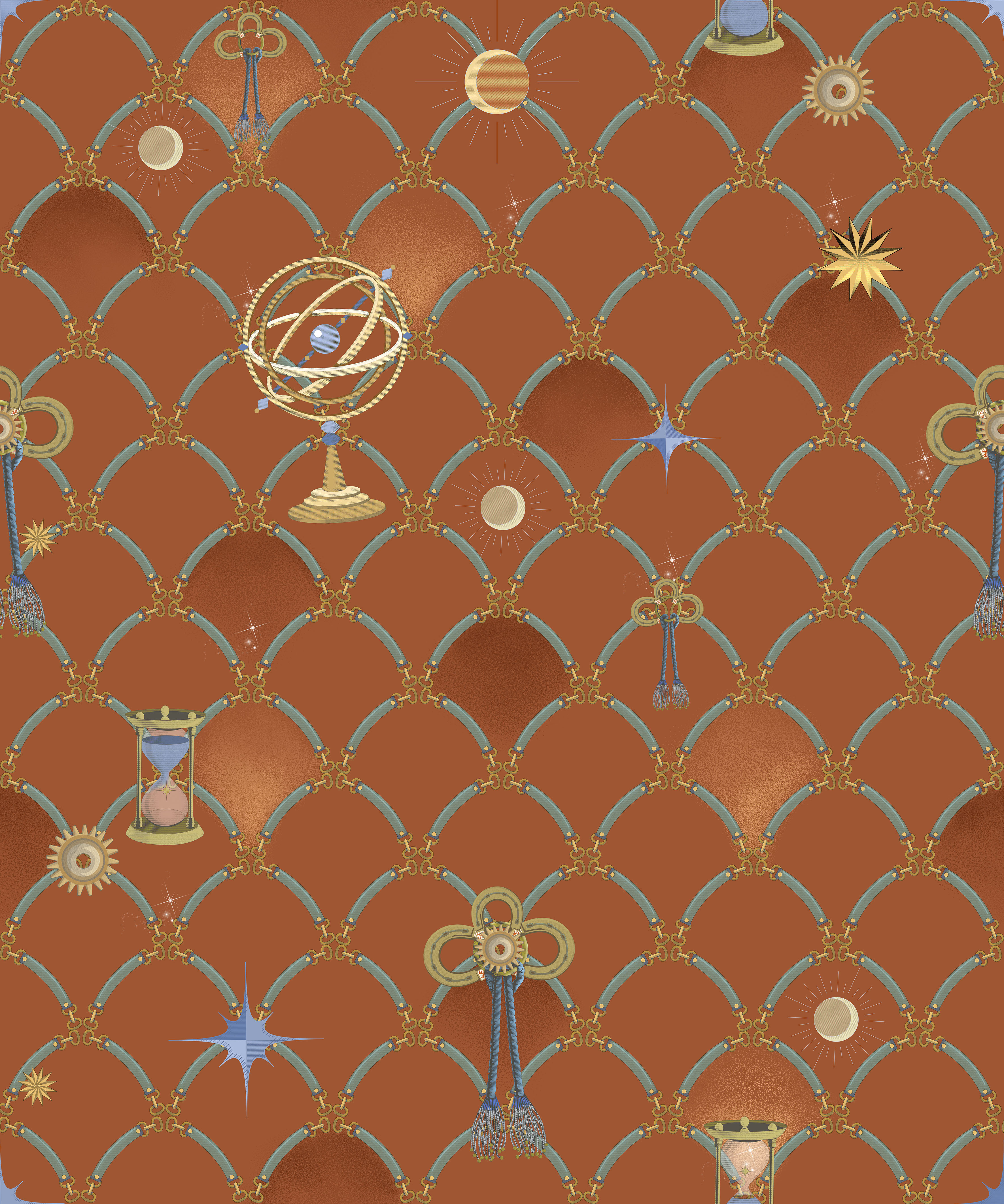 Rhythm of time (orange brick)