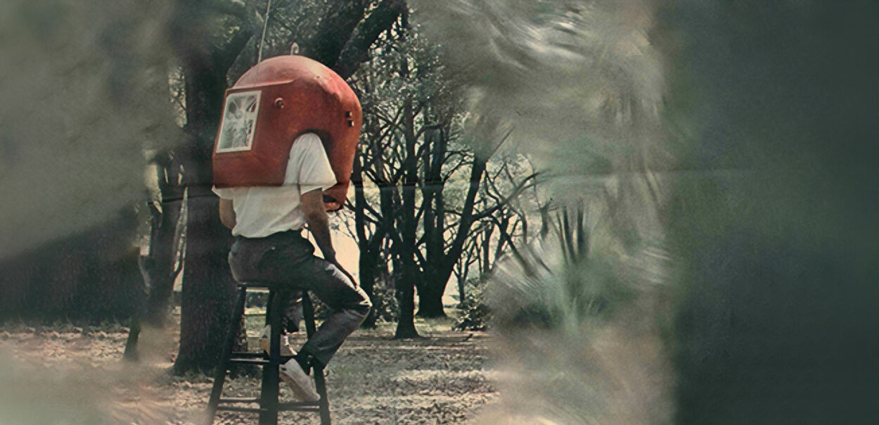 Charles Colbert, "Shoulder Carrel", Rice Design Fete, Juin 1967, Houston © Rice University School of Architecture