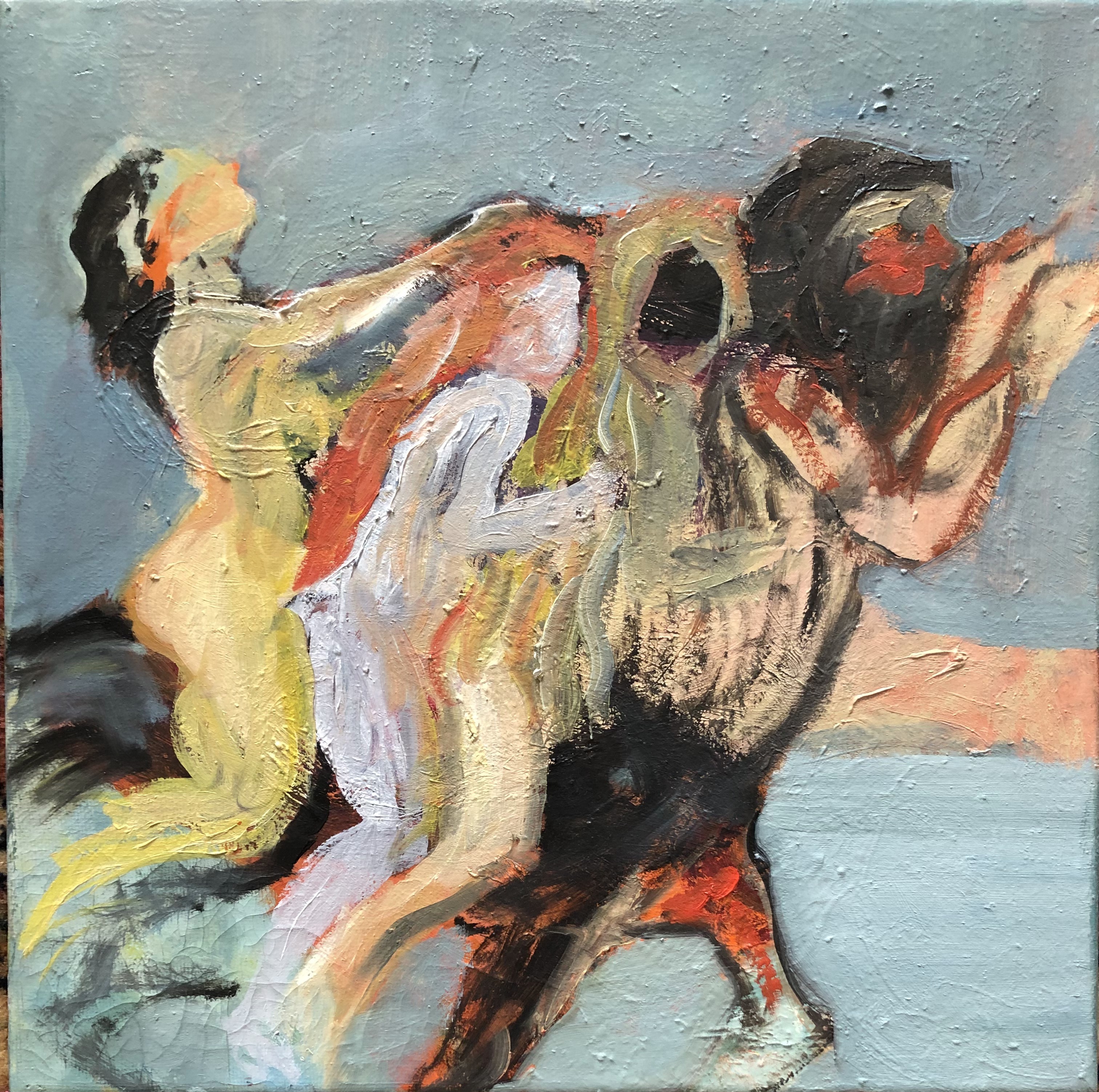 Vedove bianche - Oil on canvas - 30x30 cm