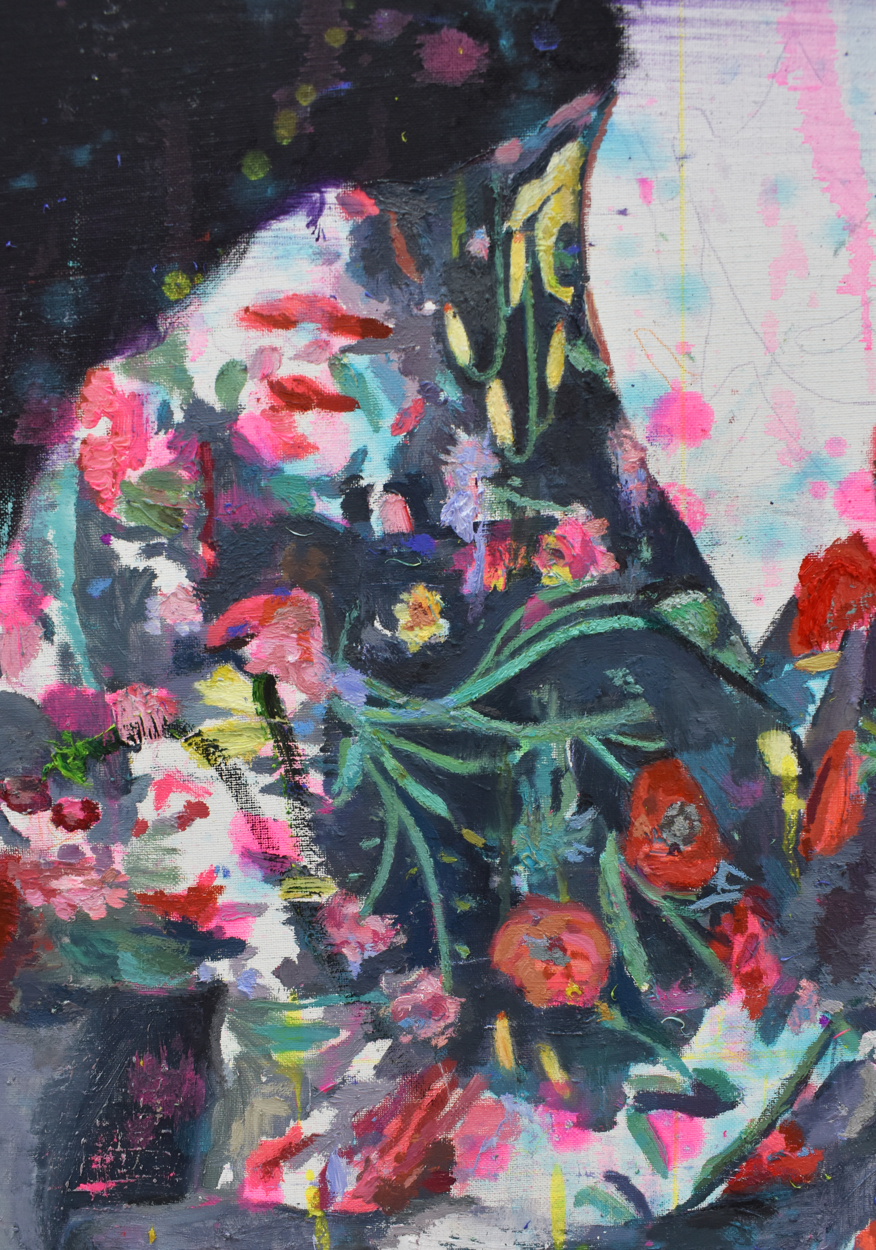 ROMA, (detail) 162 x 89 cm, oil on canvas, 2024