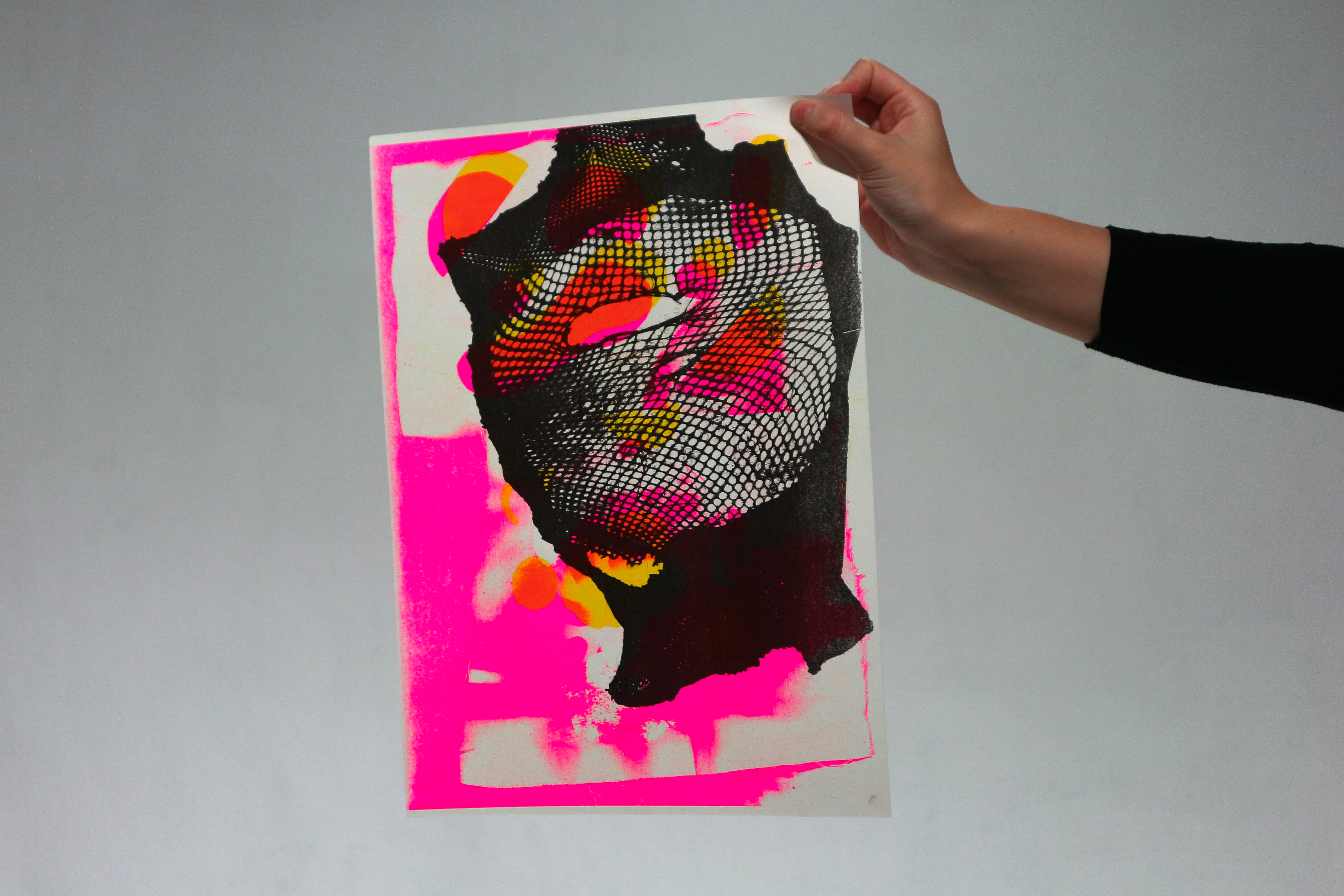 Textile and Gelatine Riso Experiments, A3&nbsp;