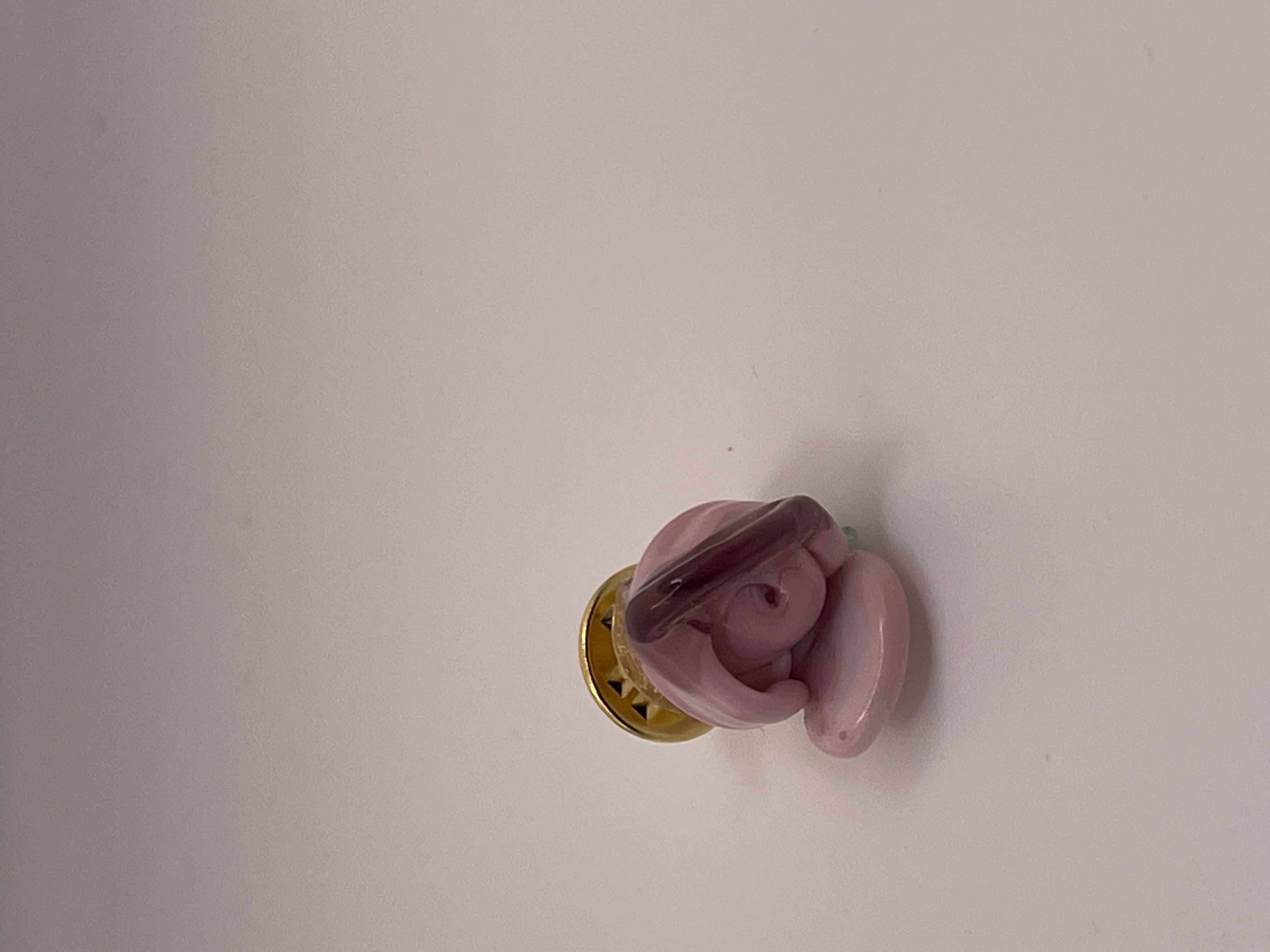 Flower Lapel Pin, Glass