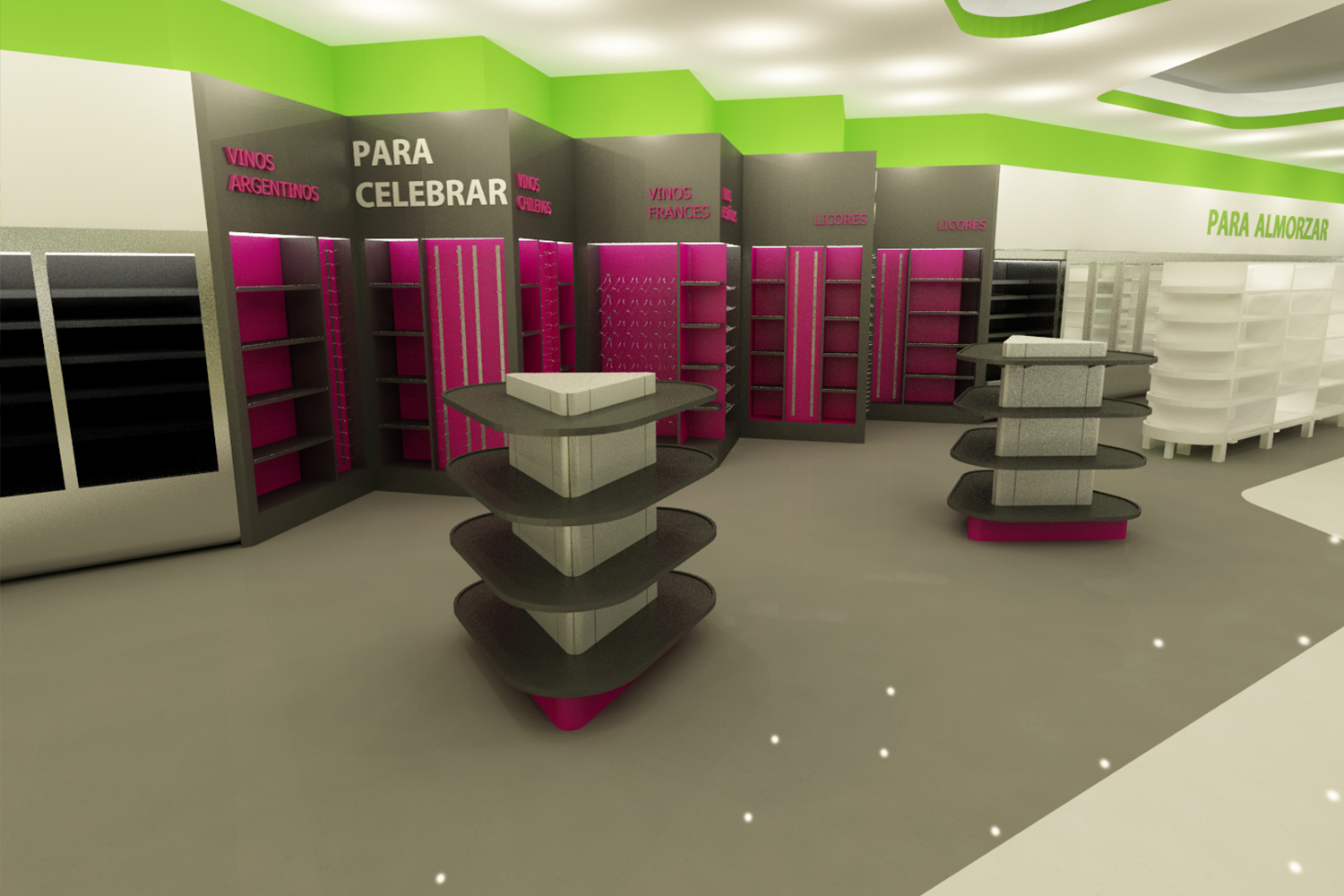 2011/ Mobilier pour le nouveau magasin Carulla - Grupo Éxito