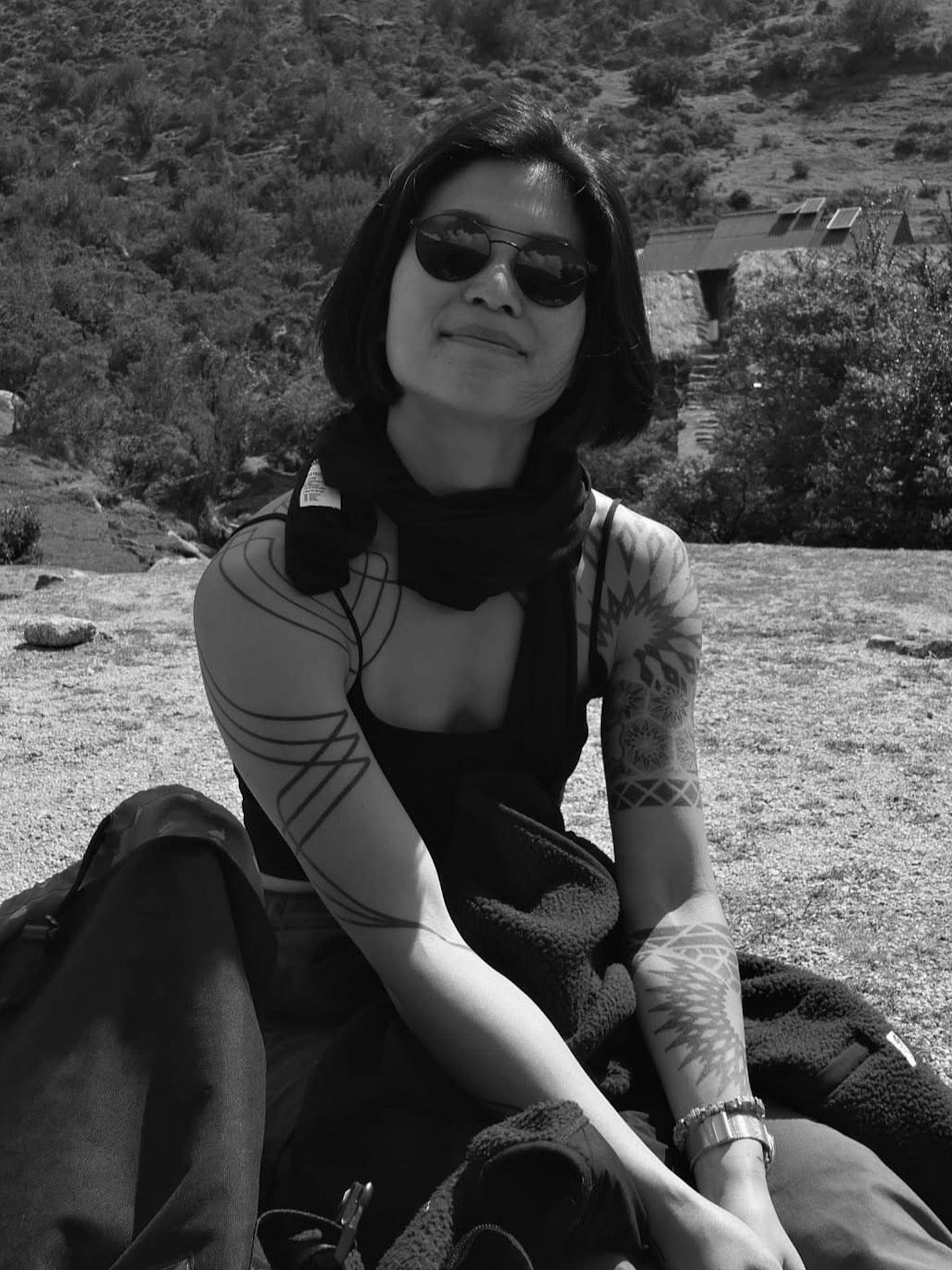 Right arm and shoulder by me. A few years healed.