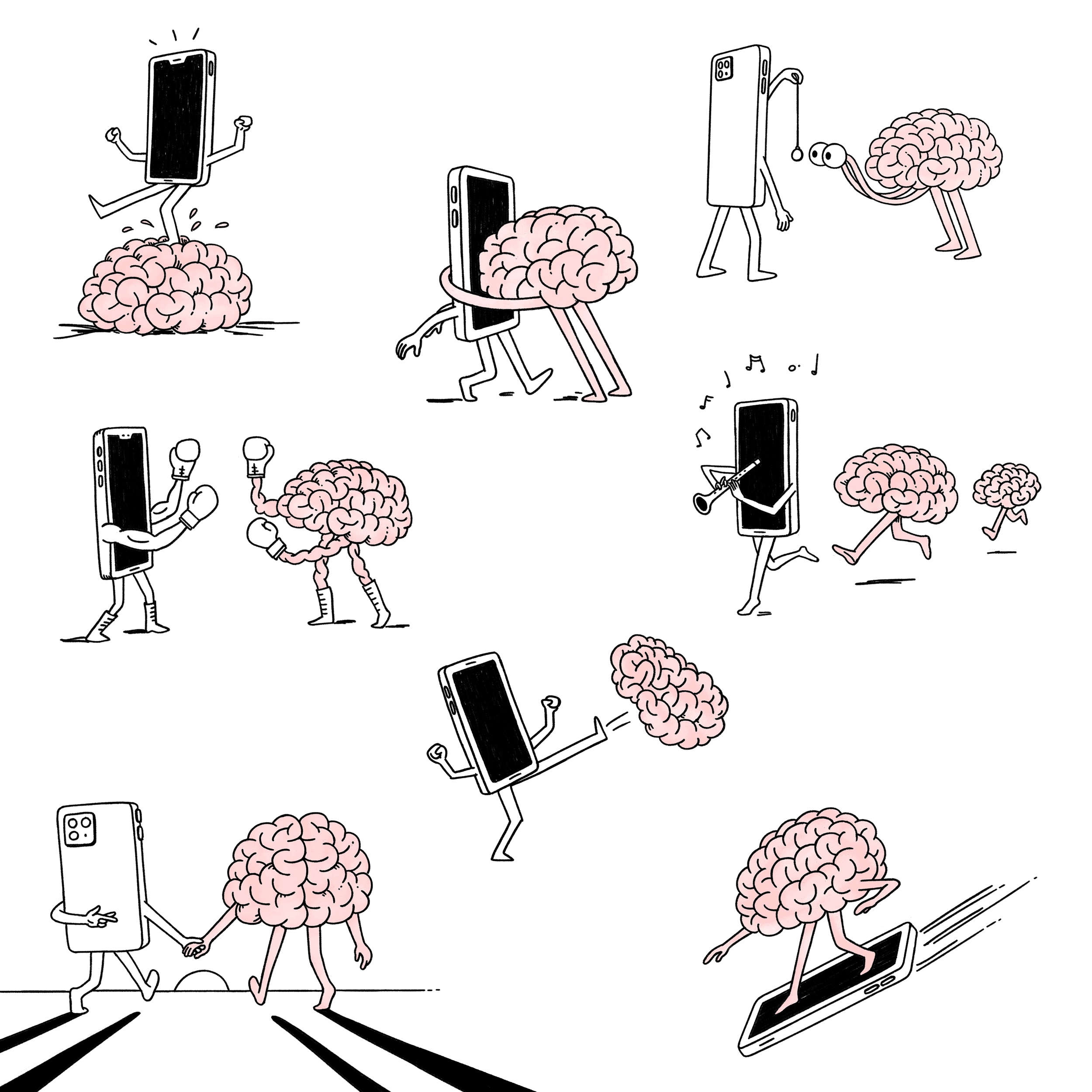 Brain v Phone