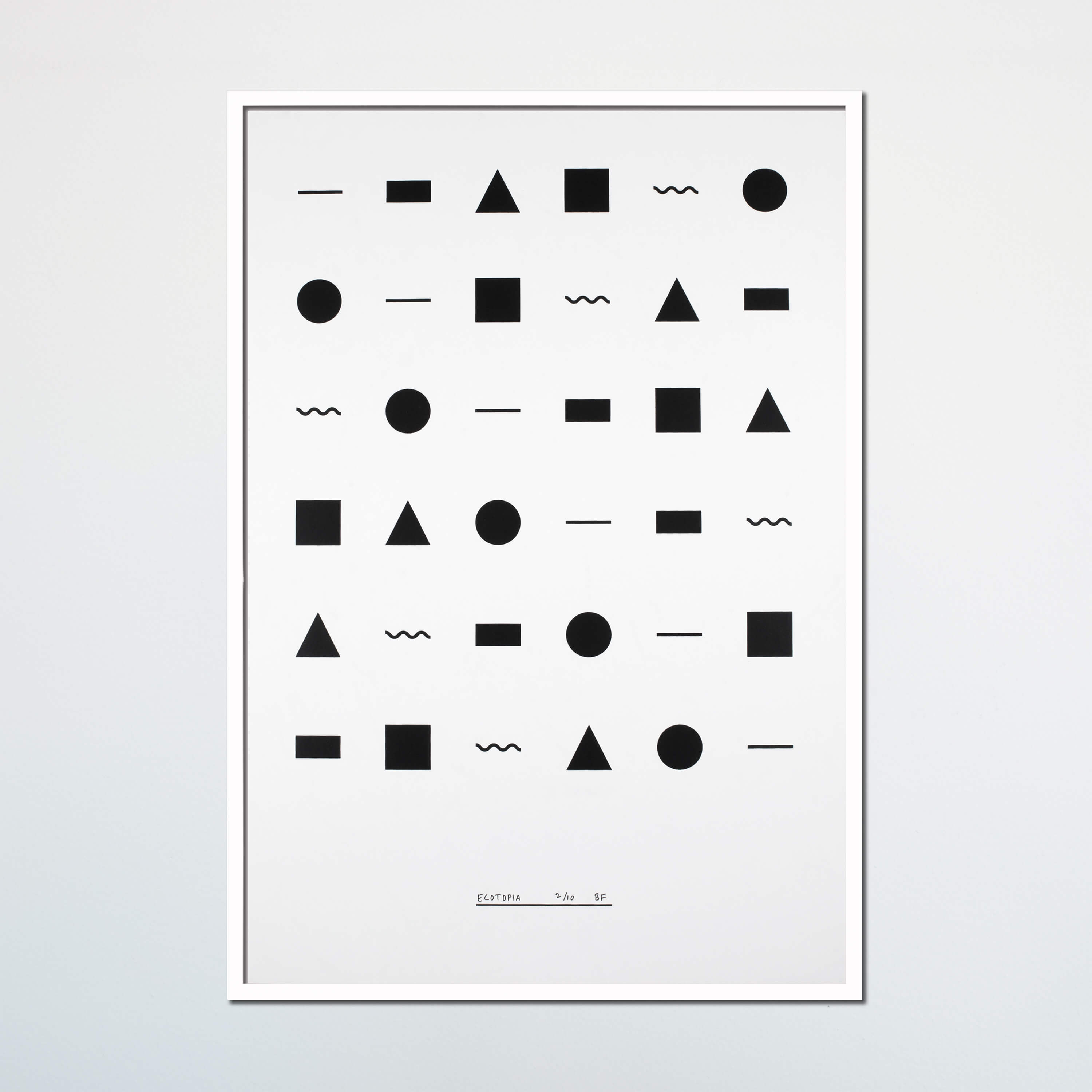 M&aacute;thēma: Ecotopia, 1 color screenprint on Canson Edition, 250 GSM, Ed. of 10, 39.25 x 27.5 in 