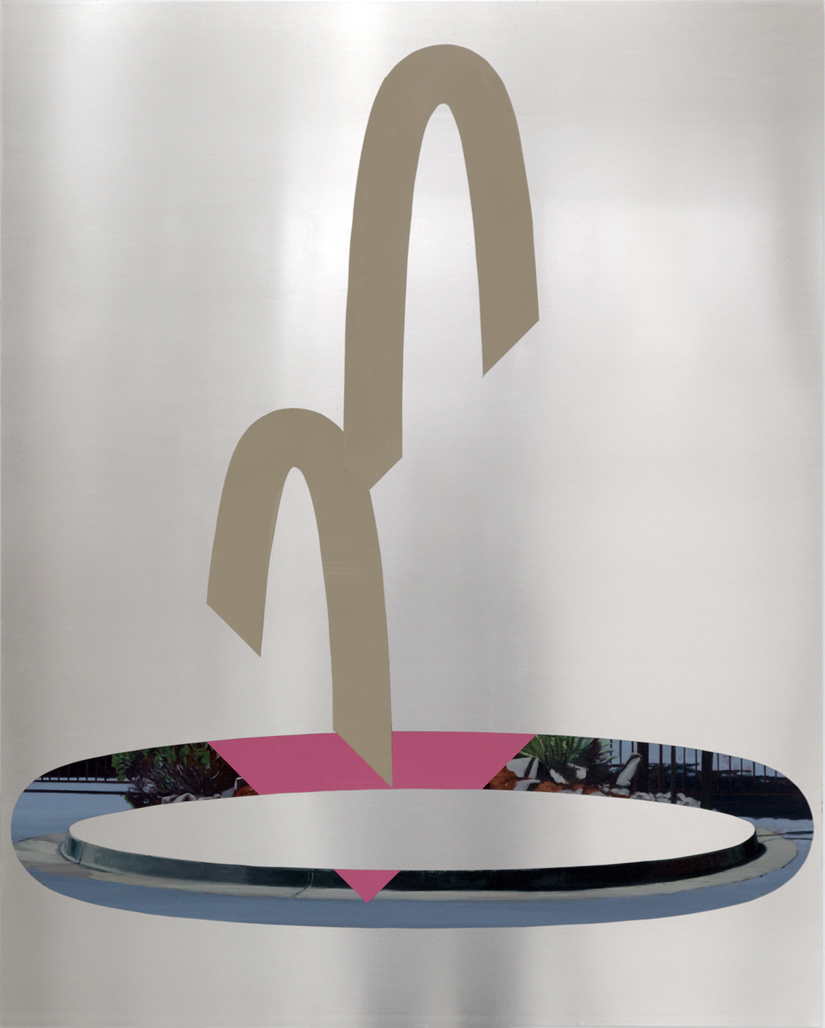 Retenue #13, 2019, 100 x 80 cm, huile sur aluminium