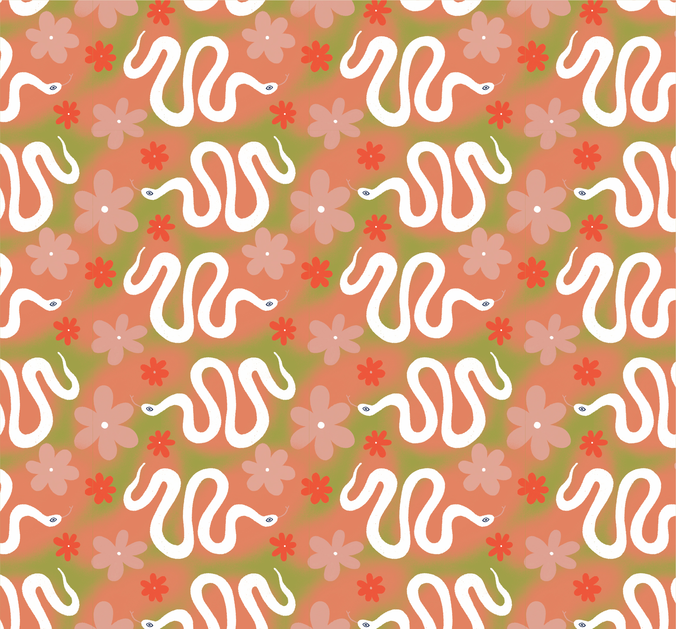 White snakes pattern