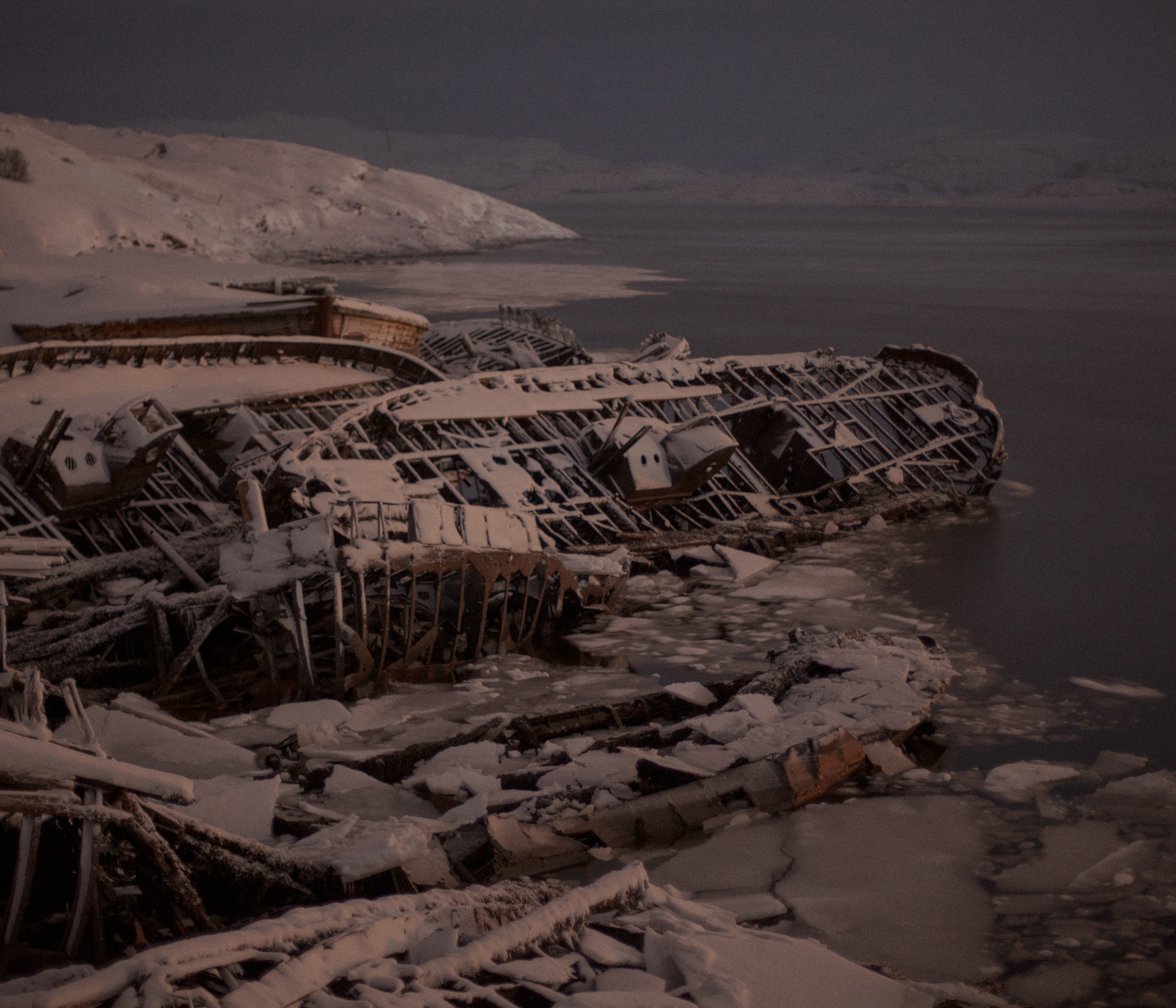 Ship graveyard, Teriberka, 2017