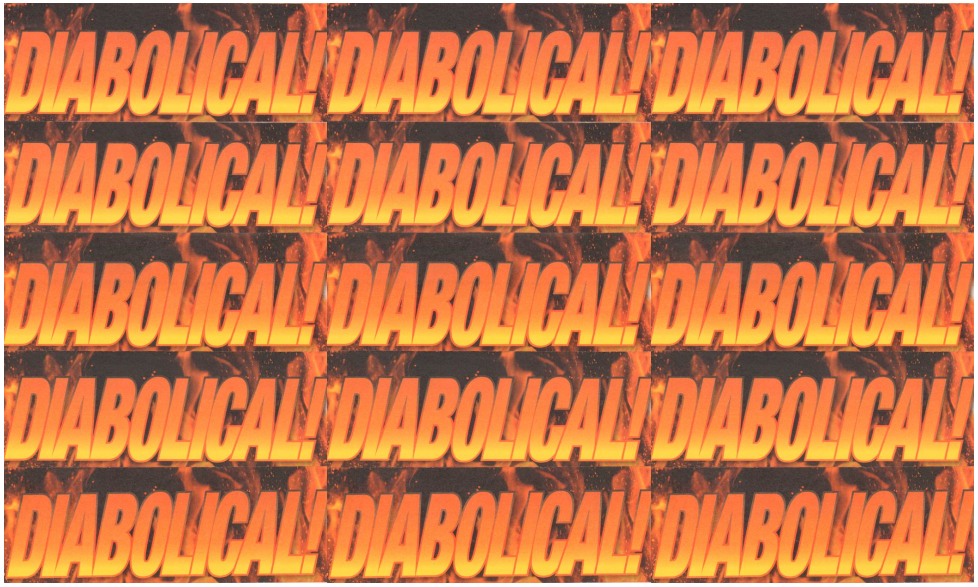 Diabolical!, 2020, photomontage, 31 x 22 cm