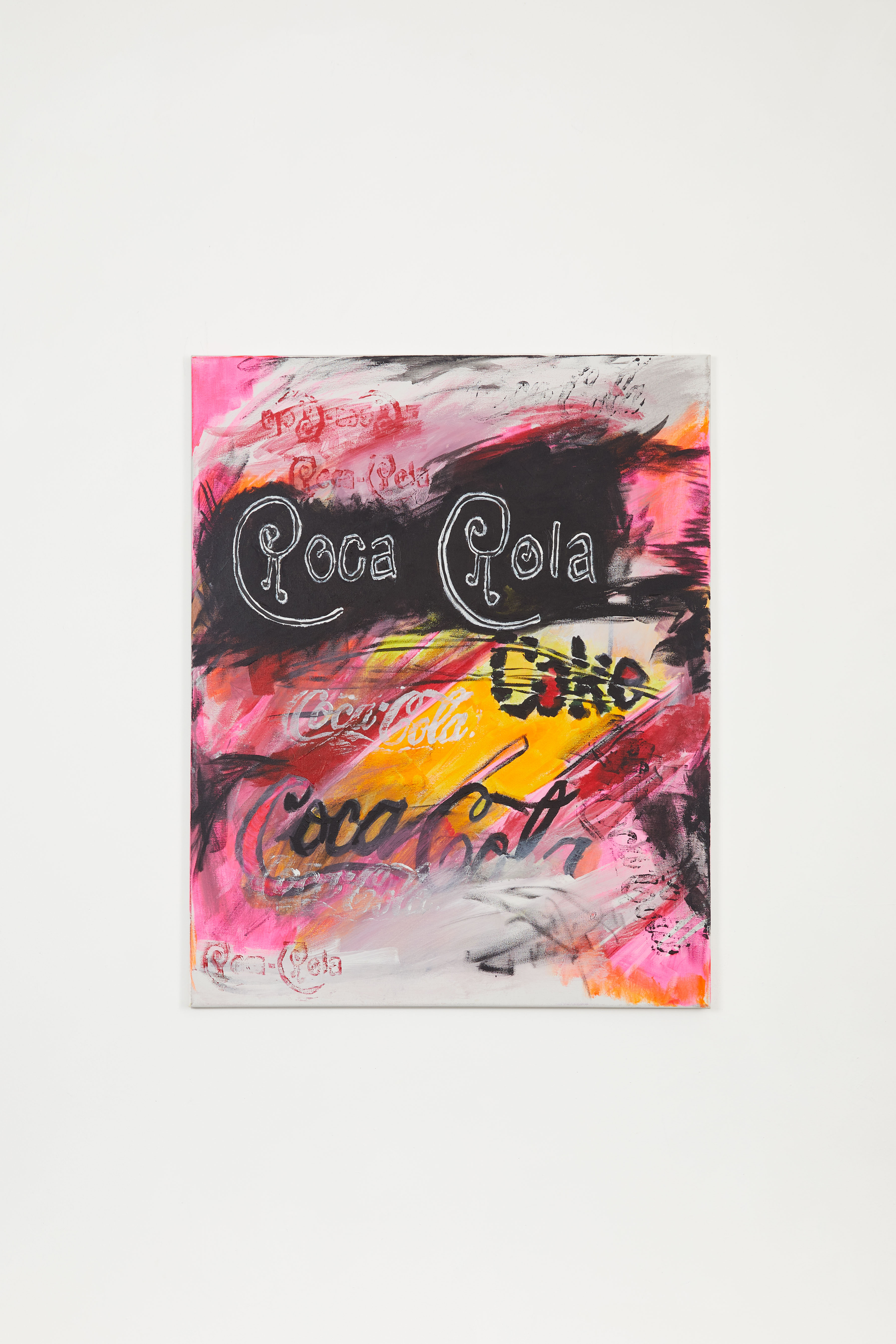 Untitled (Coca Cola #17), 2017, Acrylic on canvas, 30 x 24 in.