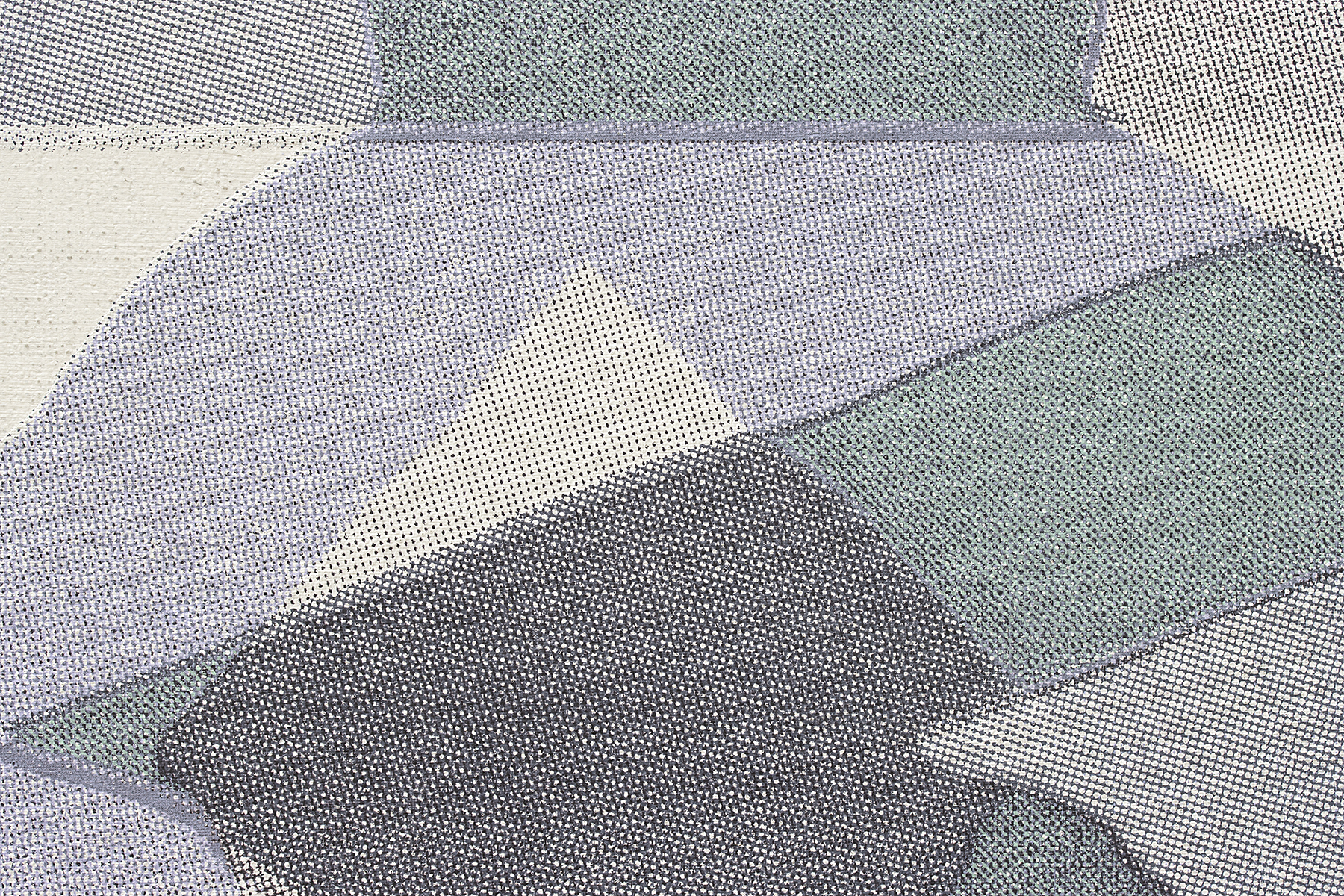 (Detail) - Woven Type 3 (Inverse), 2023, acrylic and screenprint on linen, 22x17 inches
