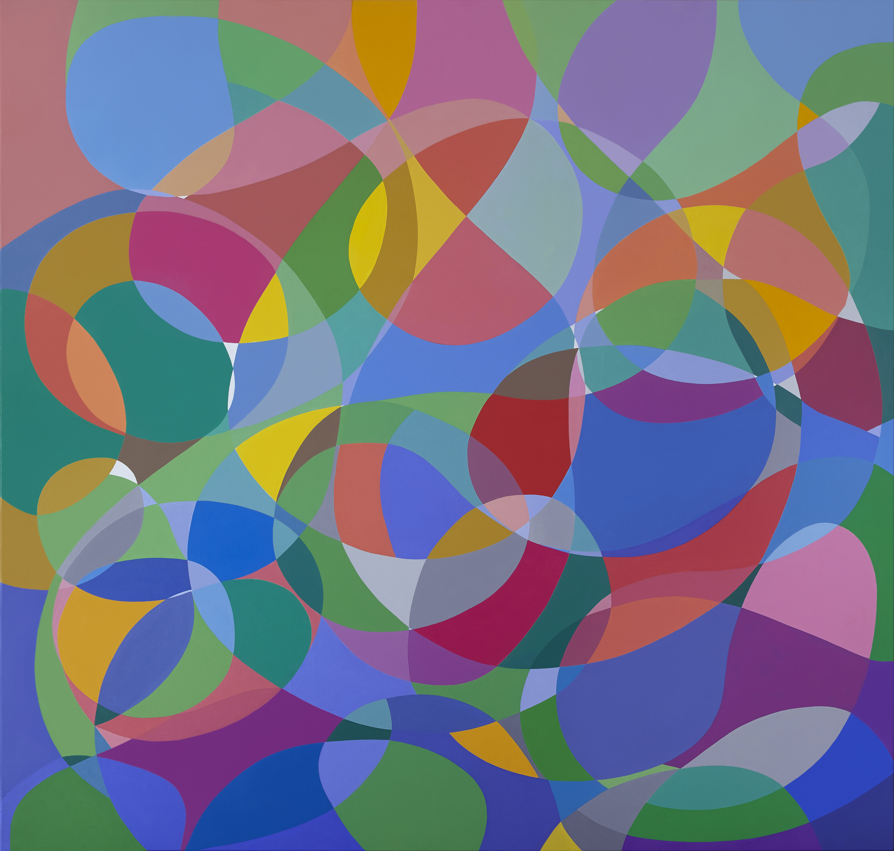 Untitled, 2016. Acrylic on canvas, 193 x 202 cm.