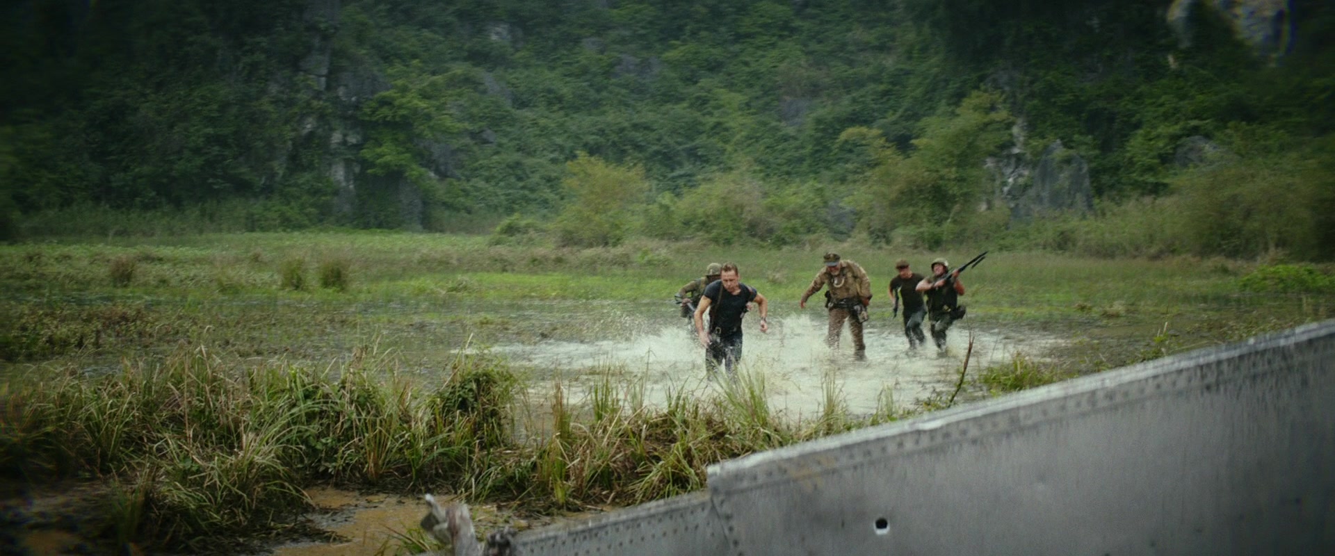 Tourists having fun in "Vietnam" rivers, as depicted in Kong: Skull Island (2017)