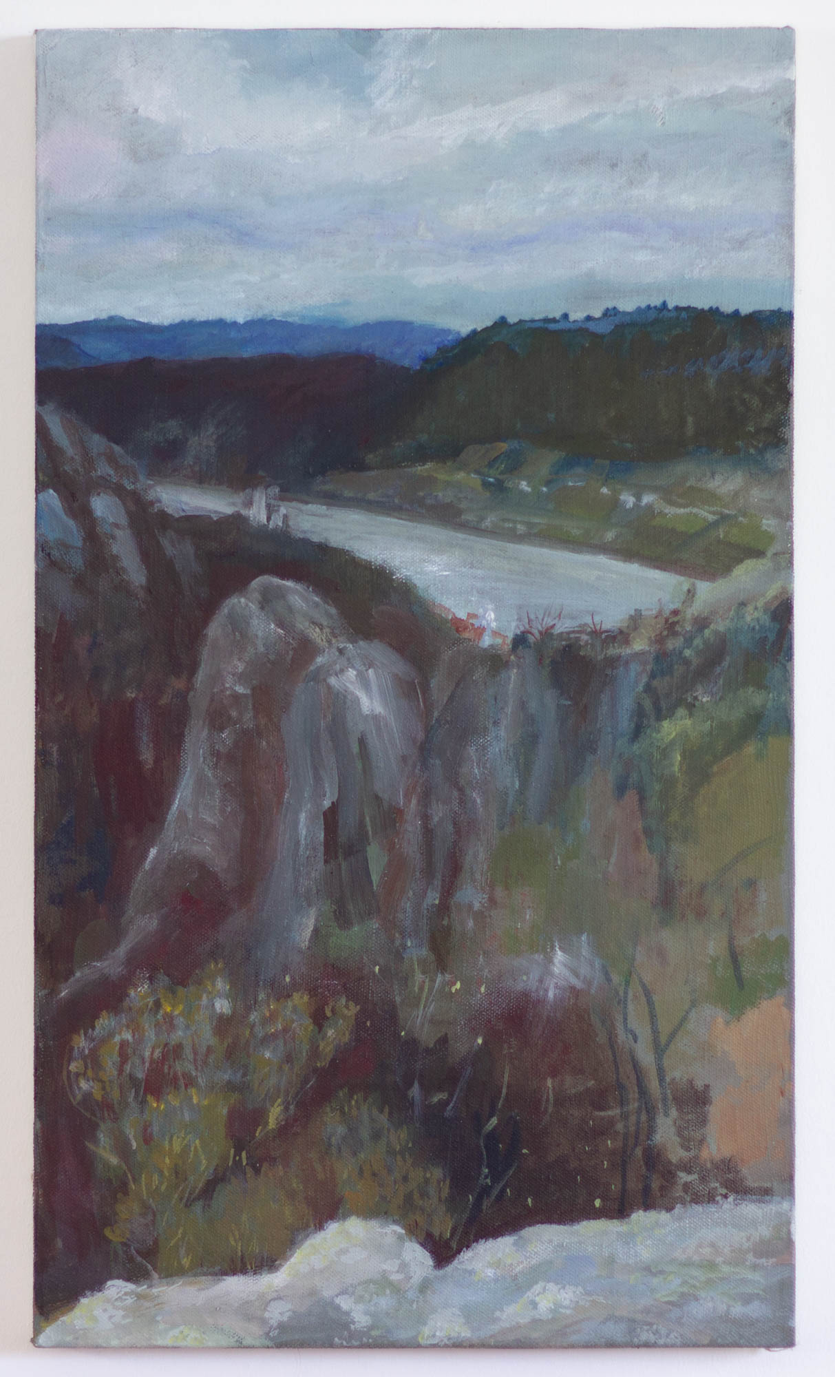 Vertical II, Egg Tempera/ Canvas, 2021, 35x61cm