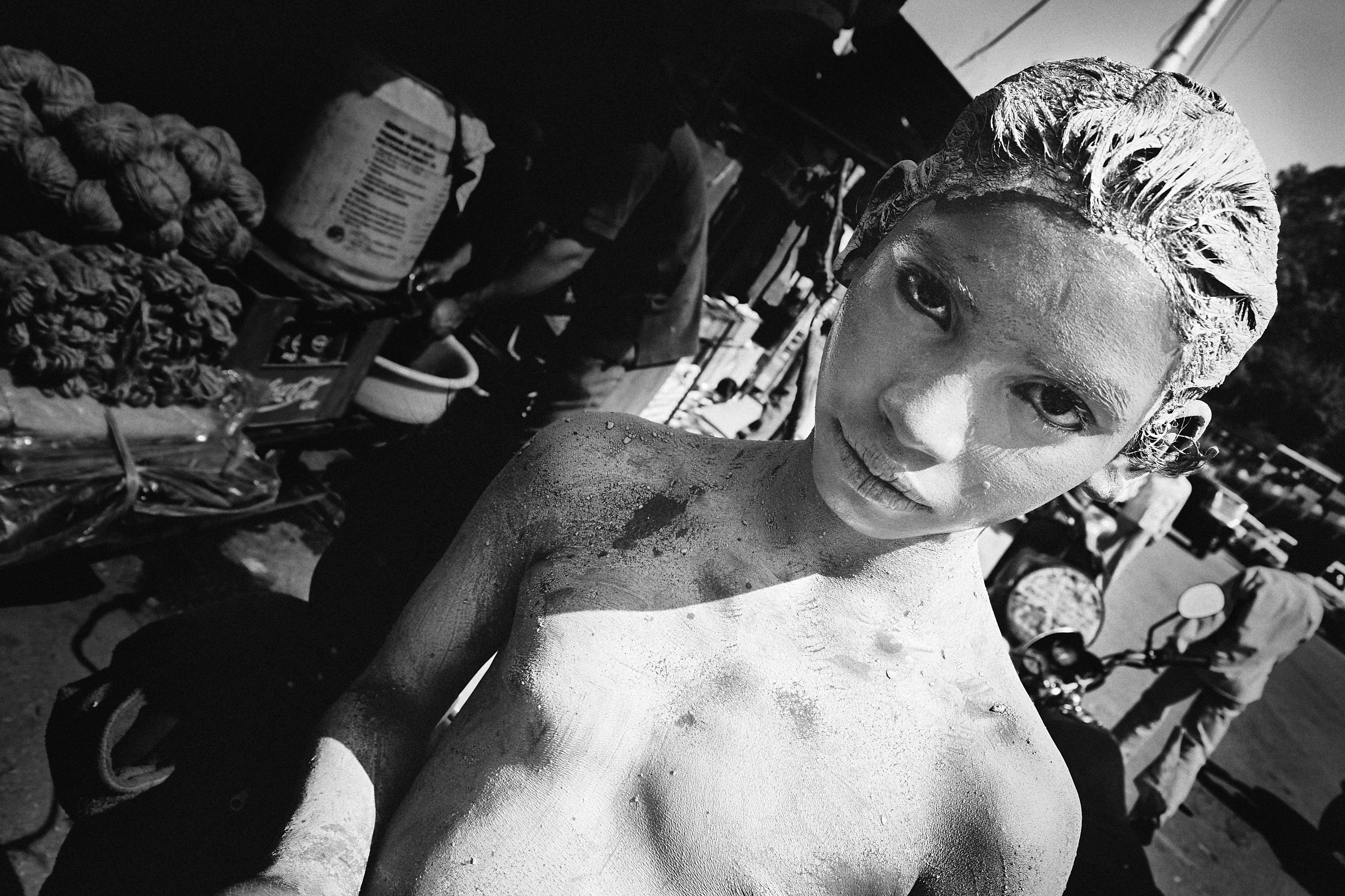 Painted boy, Mandi, Himachal Pradesh.