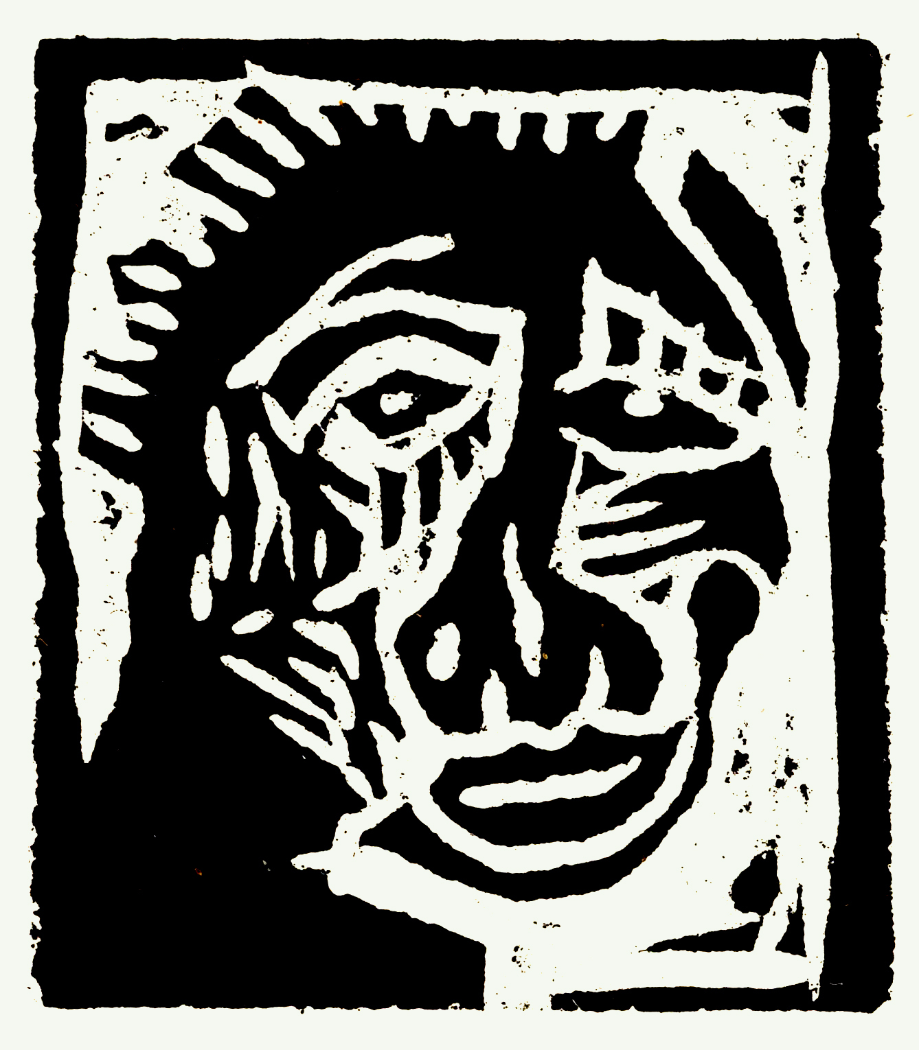 Be Carefulwoodcut print on paper, edition of 15, 15x10cm, 2012