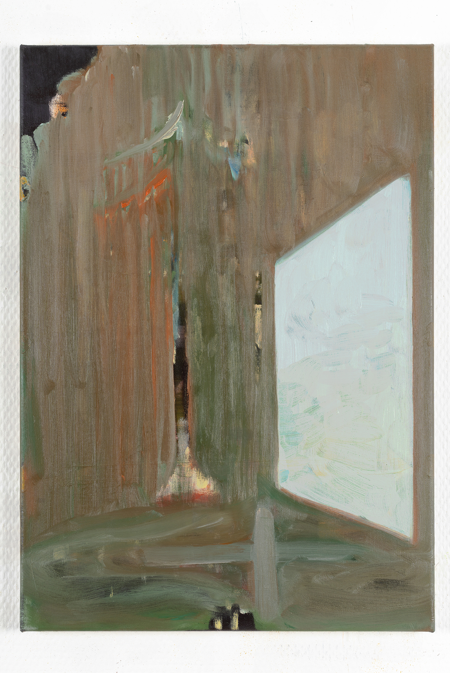 "White Block", 2022, oil on canvas, 55x39cm