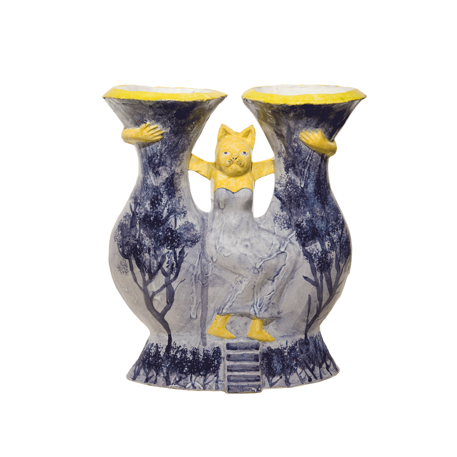 Cat lady double vase, 2000EarthenwareHeight 30cm