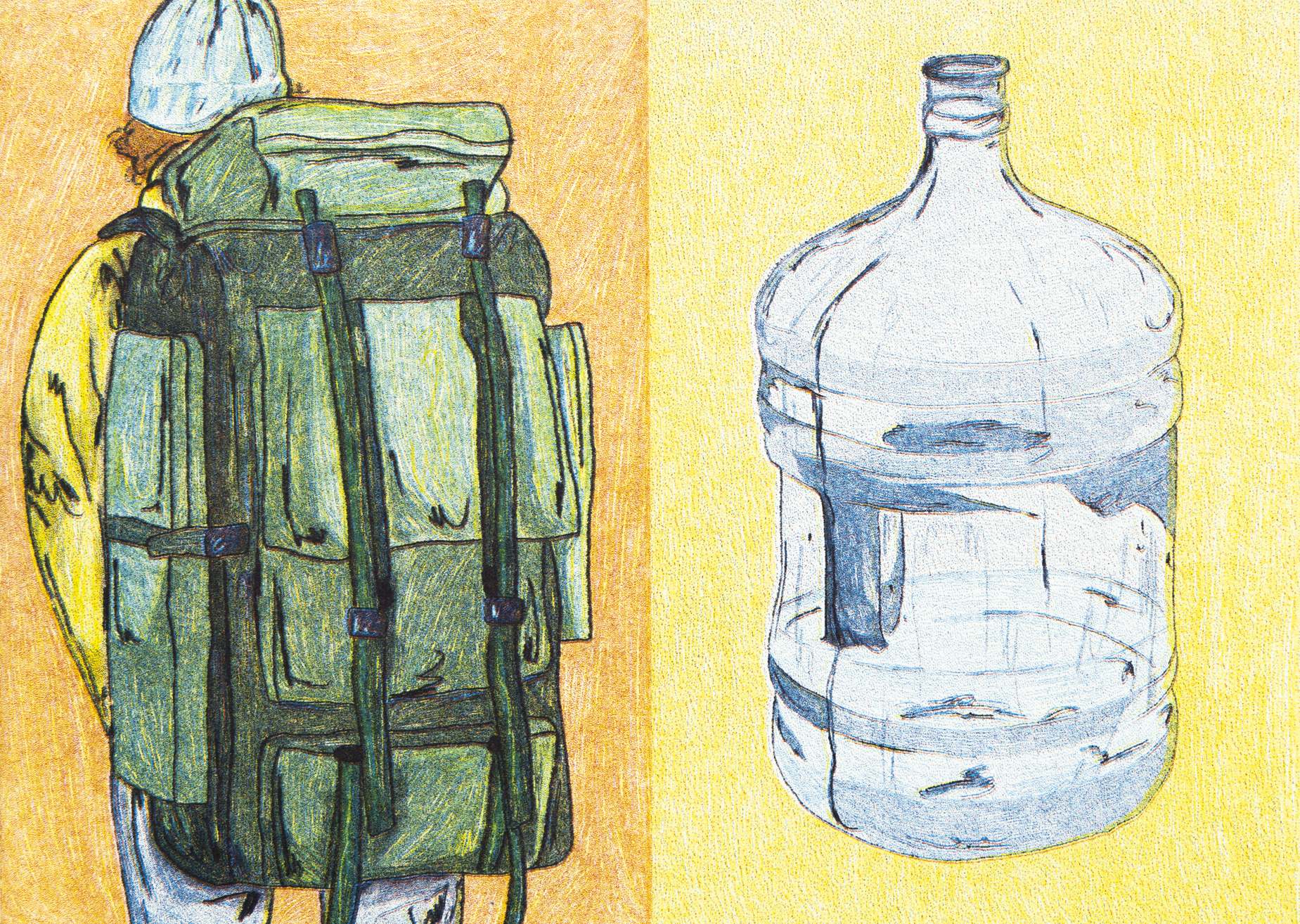 riso printed zine page
