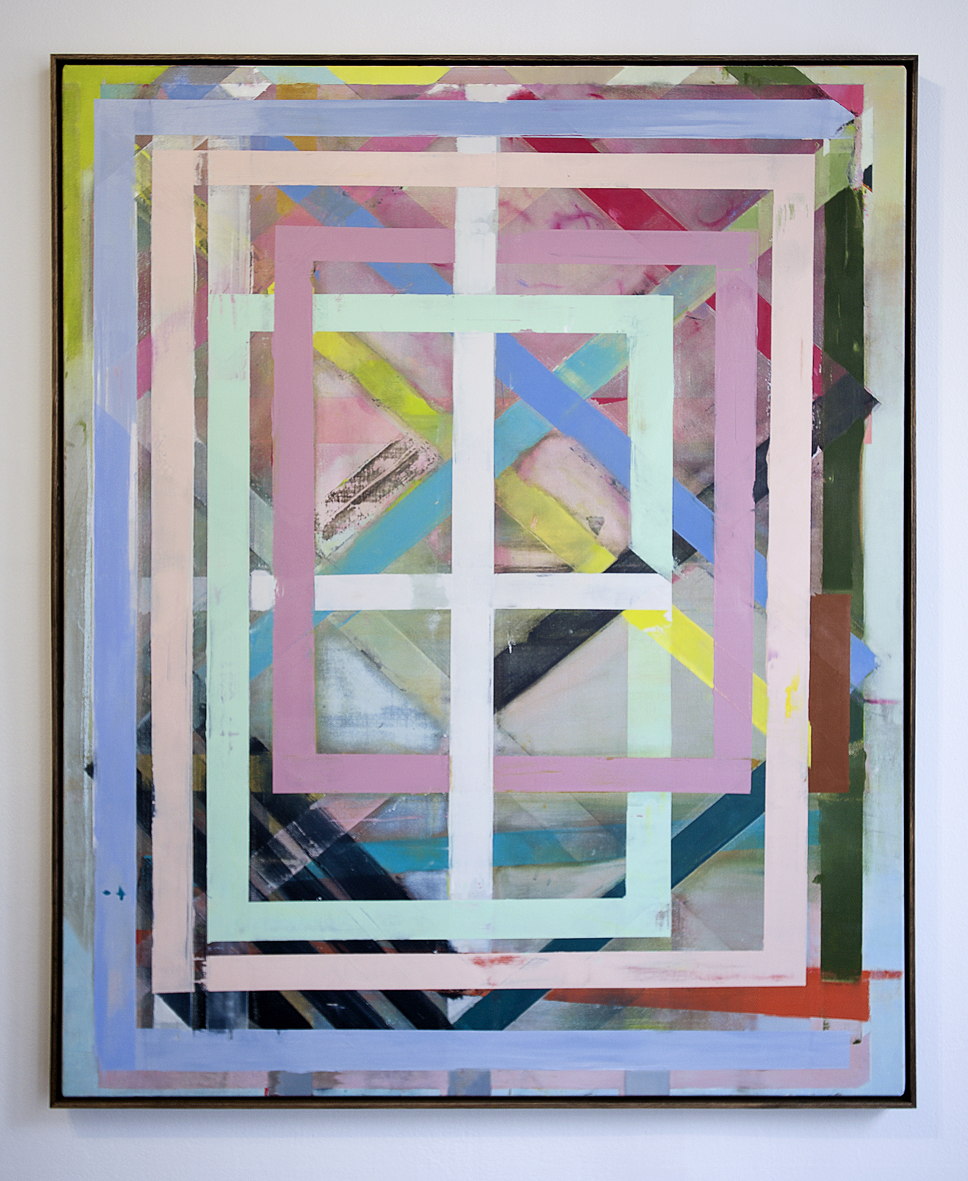 Between Marble Walls, 2016, oil and pencil on canvas, 125.5 x 103cm*