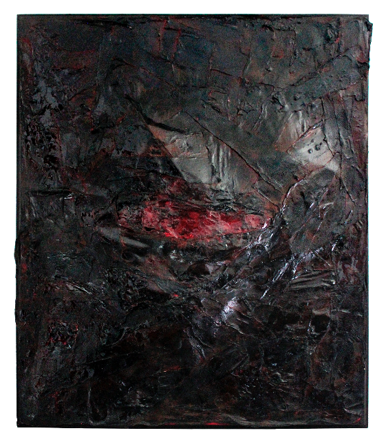 La vida se abre camino por sí misma, 2023- 60x50 cm. Mixed technique