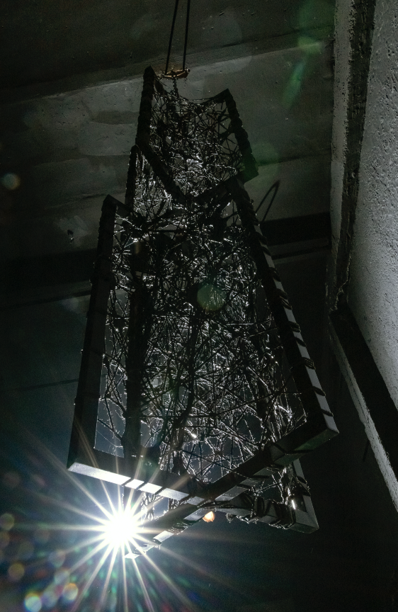 Óbice 2023- Metal, mecate, chains and clay.