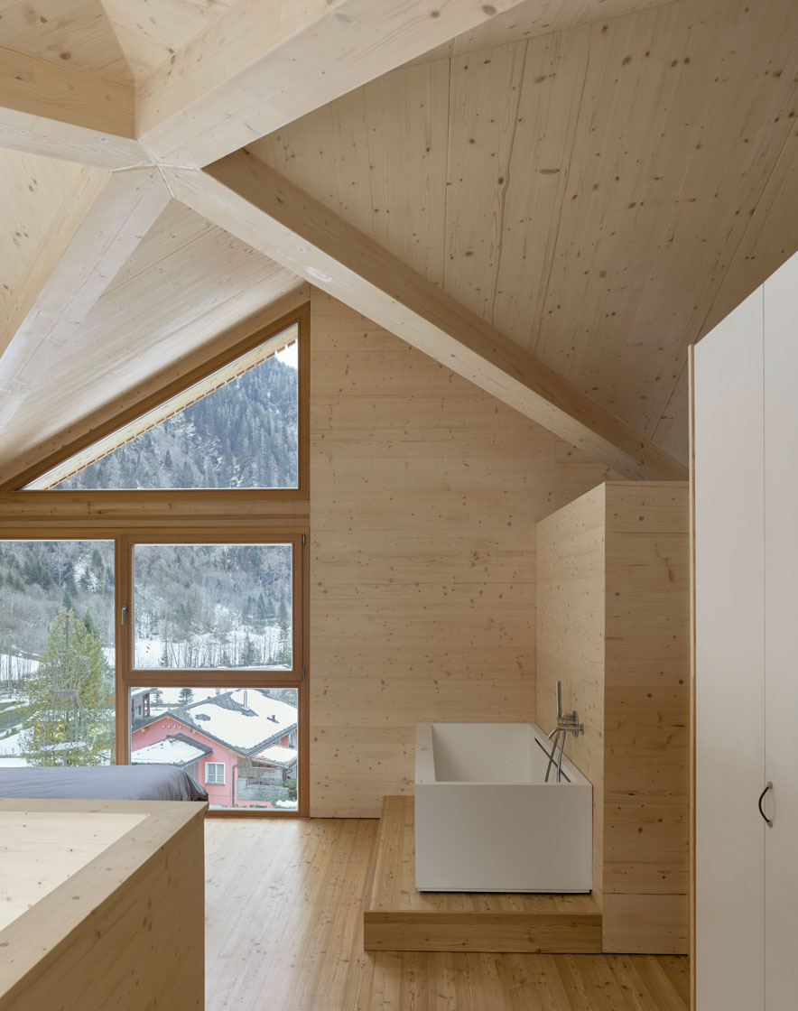 DAVIDE MACULLO ARCHITECTS - SWISS HOUSE XXXV - ROSSA, SWITZERLAND