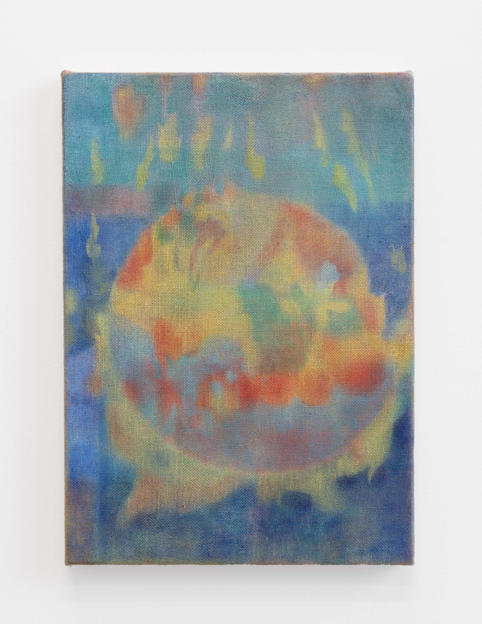 Blosseming in the fire, 12 x 16 inches, oil on linen, 2022 (commission for Emergence magazine)