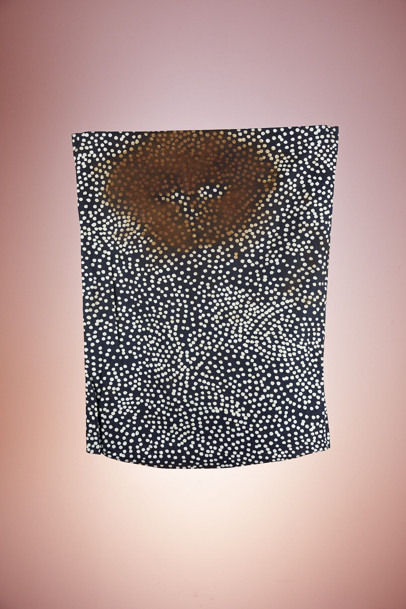 Theo B., 2019Coffee rubbing portrait over gifted pillowcase