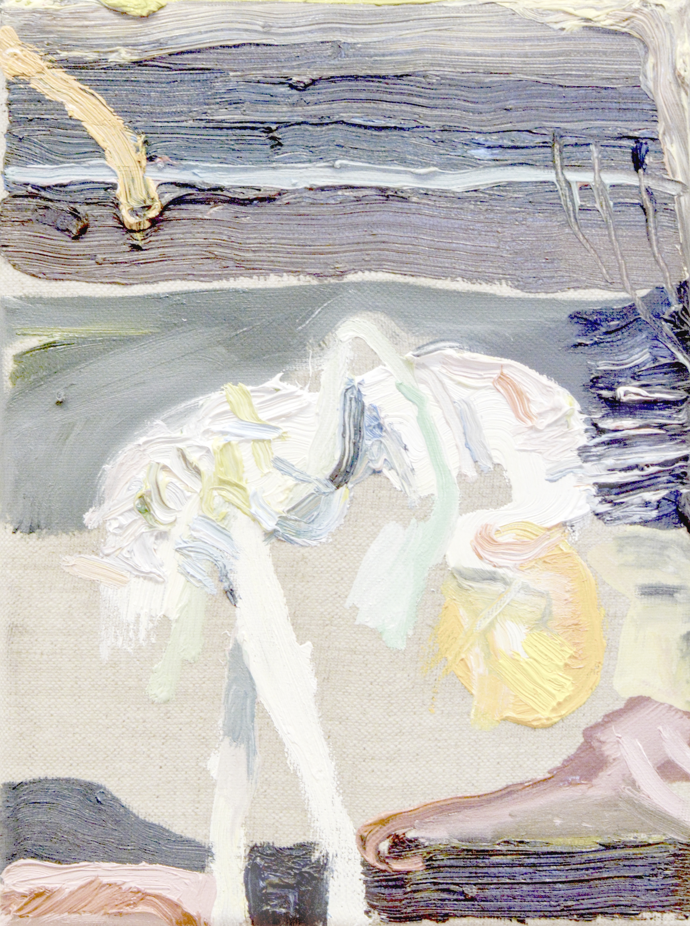 Another last day on earth, oil on linen, 18 x 24 cm, 2021