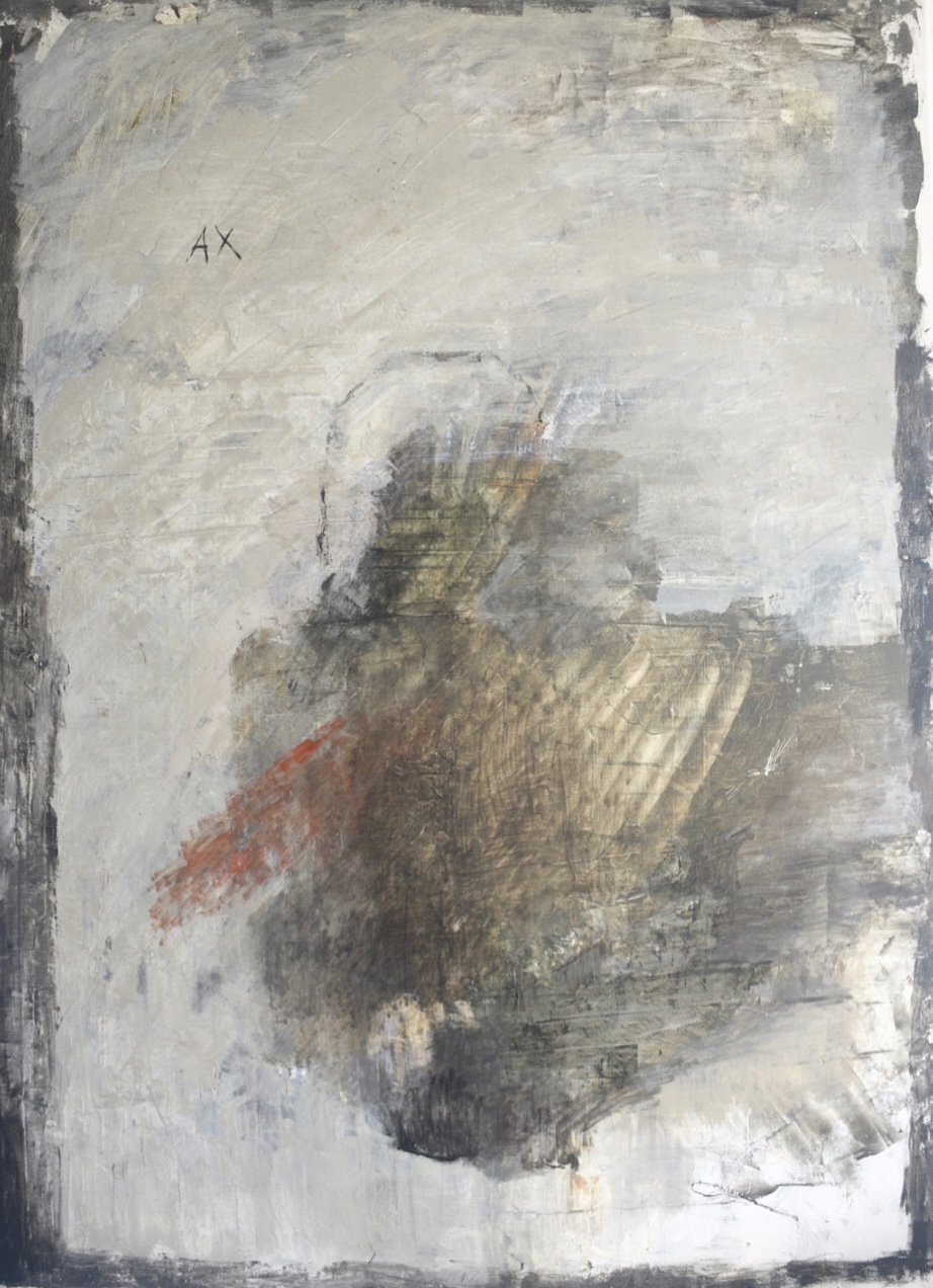 Ax II oil and enamel on canvas 24" x 36"