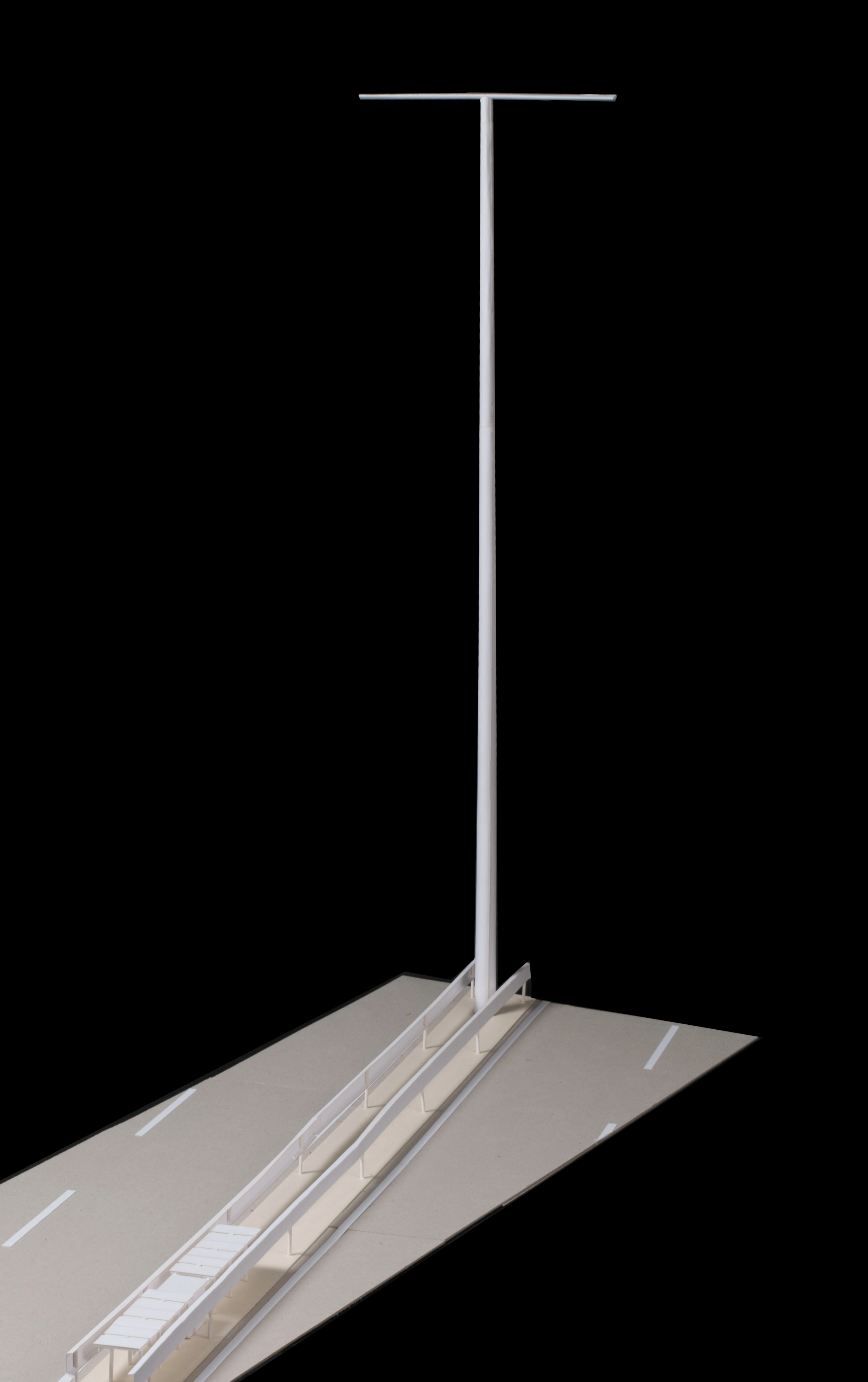 maquette 1/20 du lampadaire autoroutier