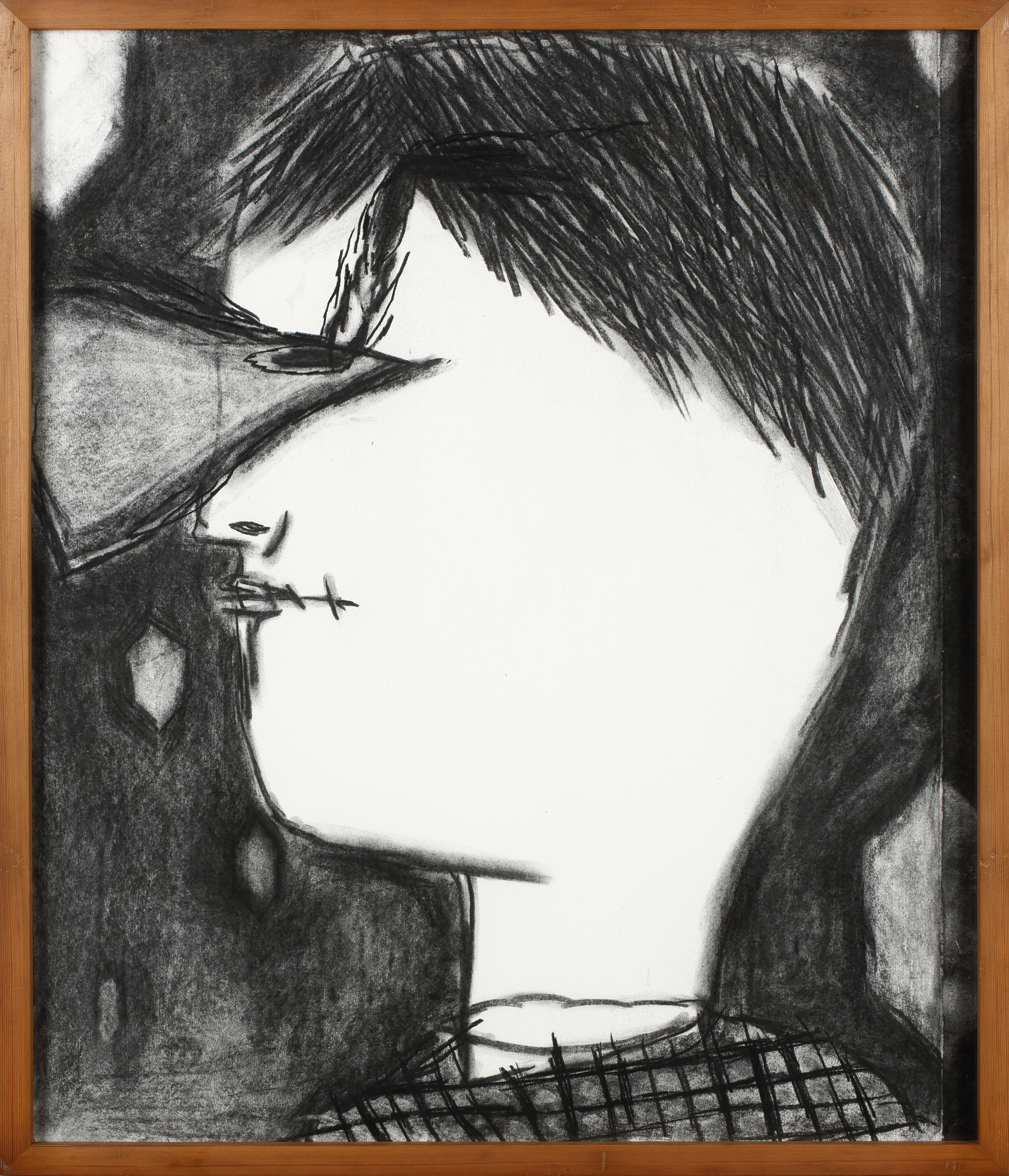 그날 밤, 토막꿈 That night,  a shredded dream_charcoal on paper_87x73cm_2016