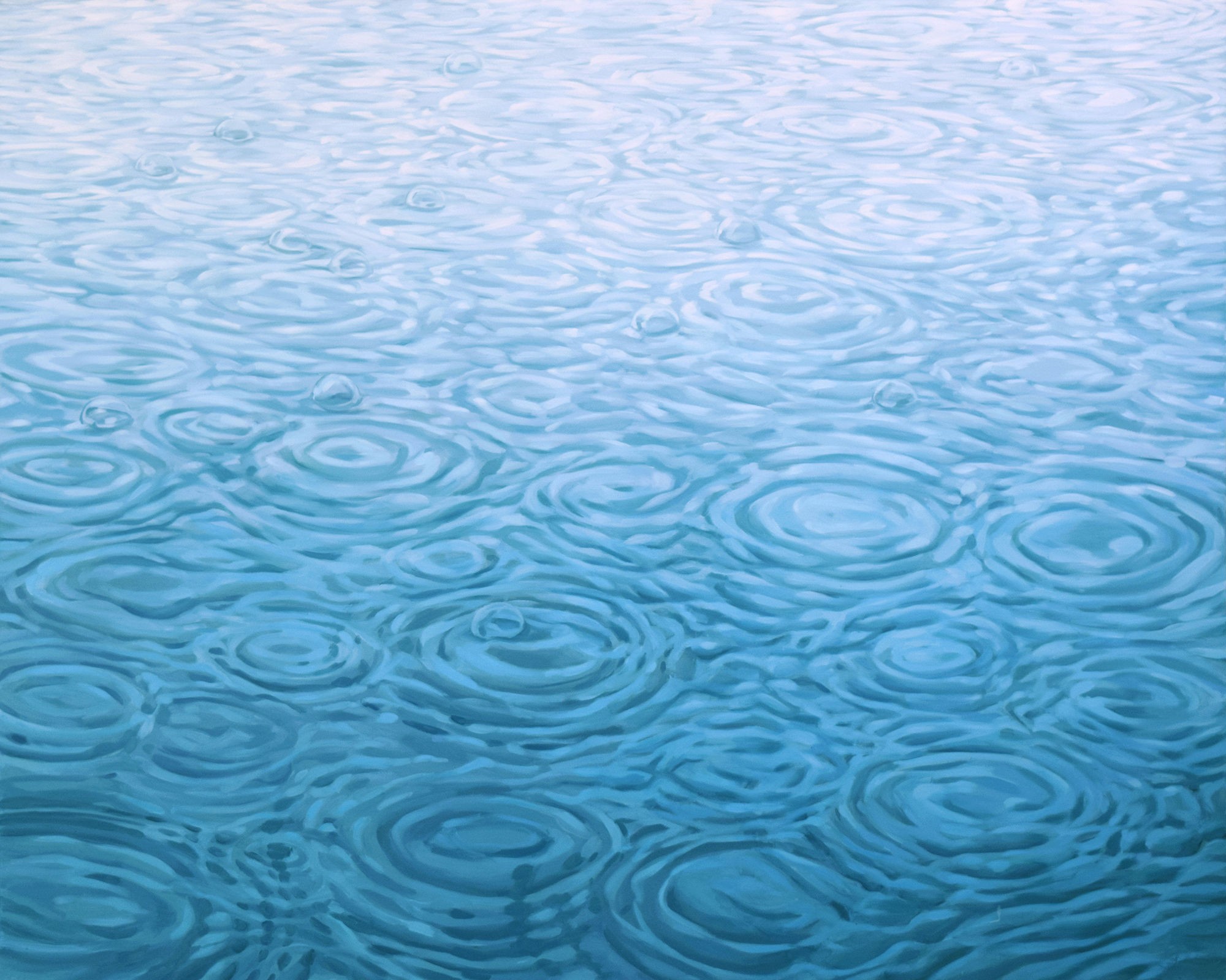 "Rain" / "Vihm"160 x 200 cm, oil on canvas, 2015