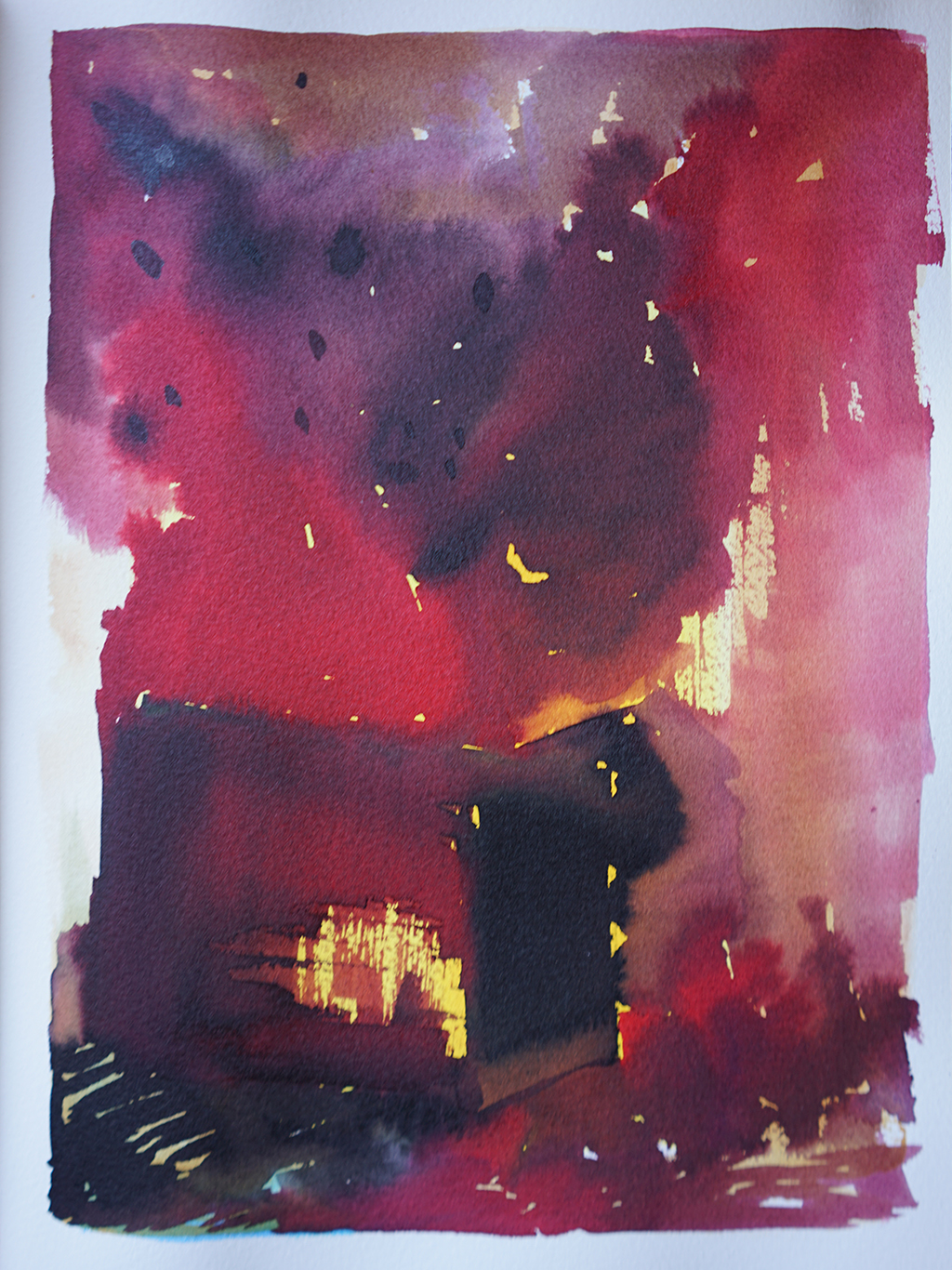 untitled. 29.5x21cm / 12x8.5in. acrylic ink on paper. 2017.