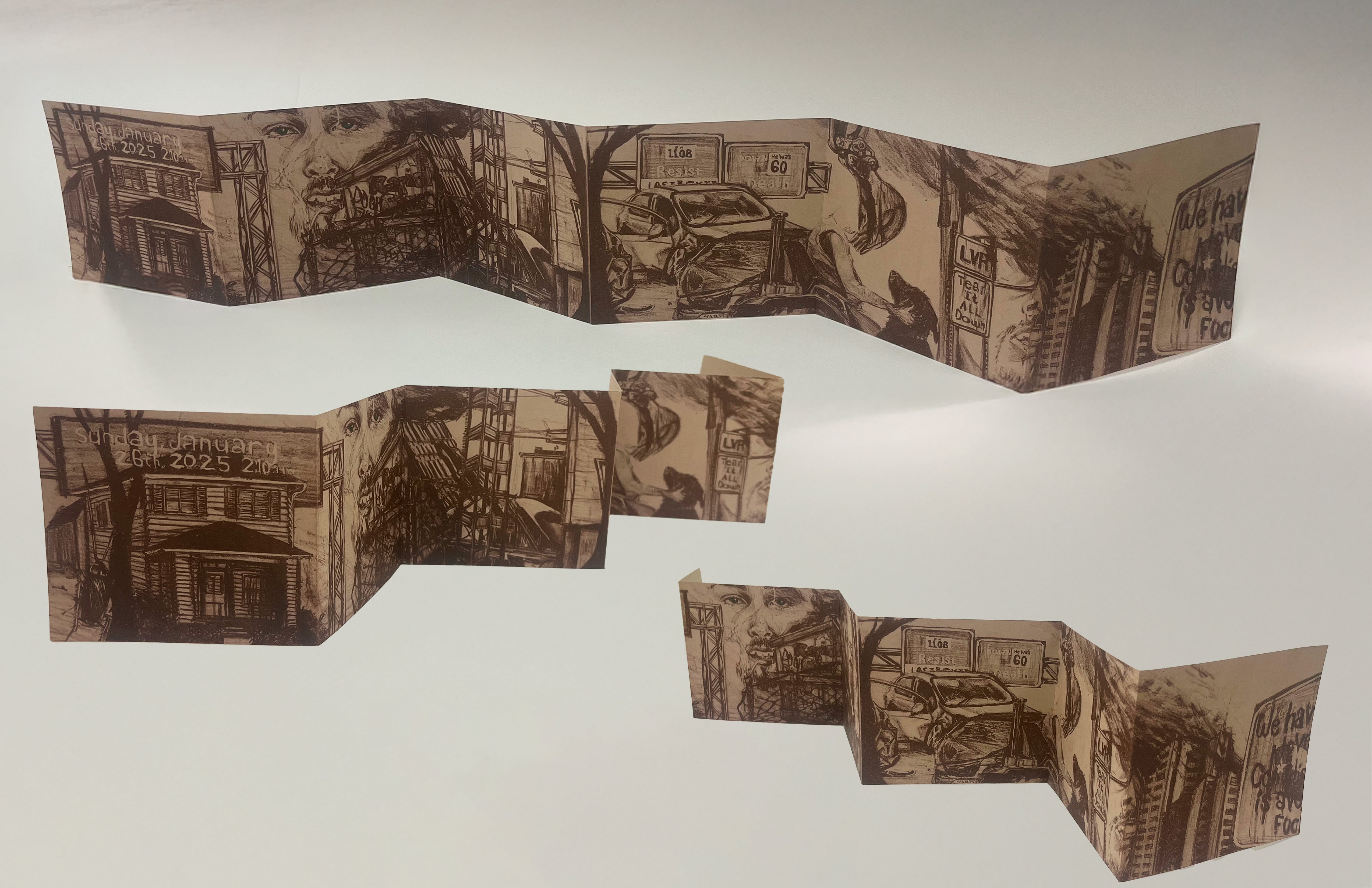 Sunday, January 26th, 2025, 2:10am, risograph book, 2025