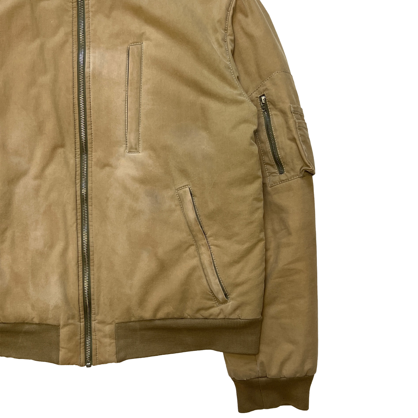 Helmut Lang, A/W 1999 Resin Coated High Neck MA-1 Bomber Jacket