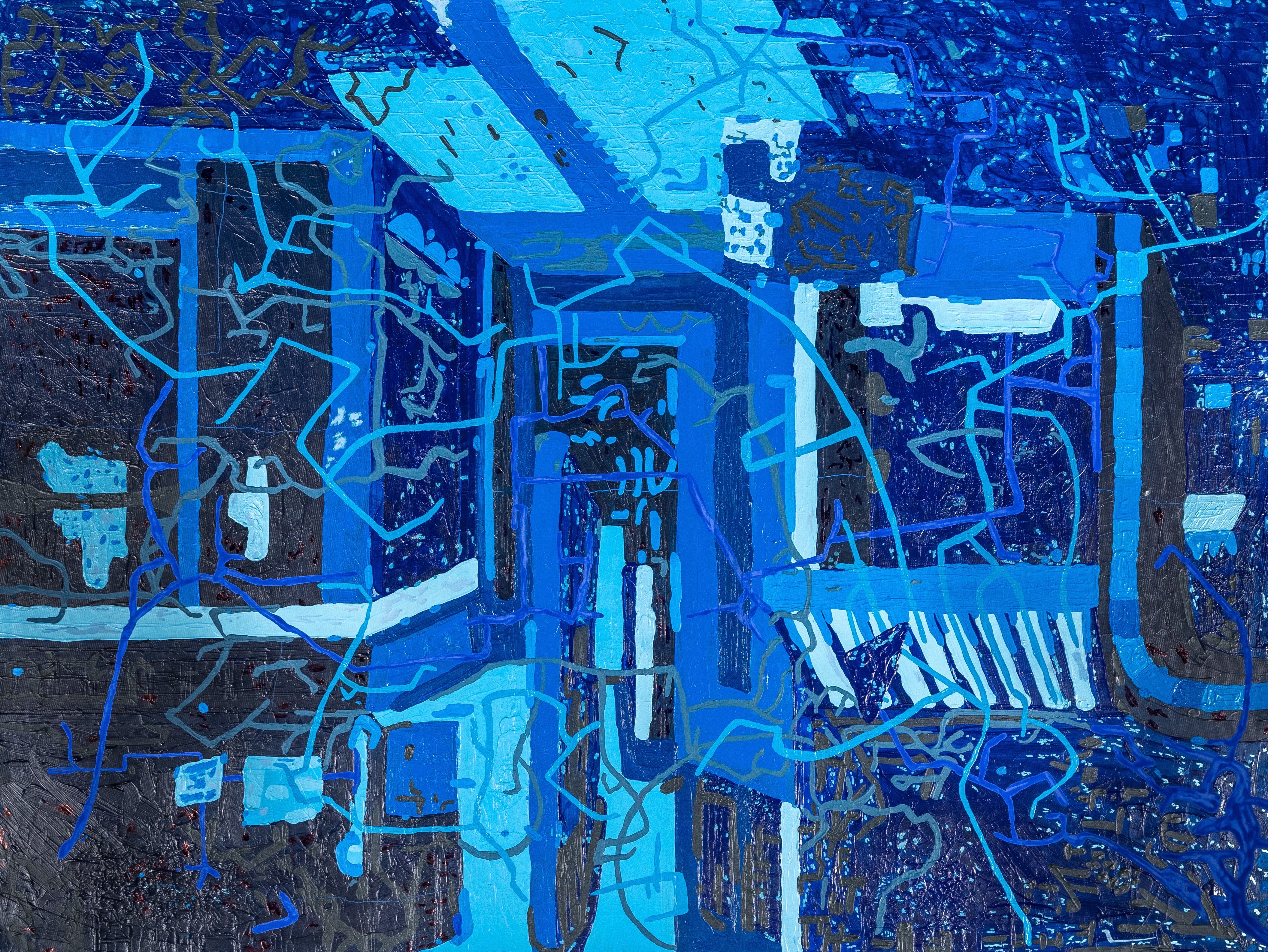 Ceilings | Acrylic on Canvas | 36”x48” | 2022