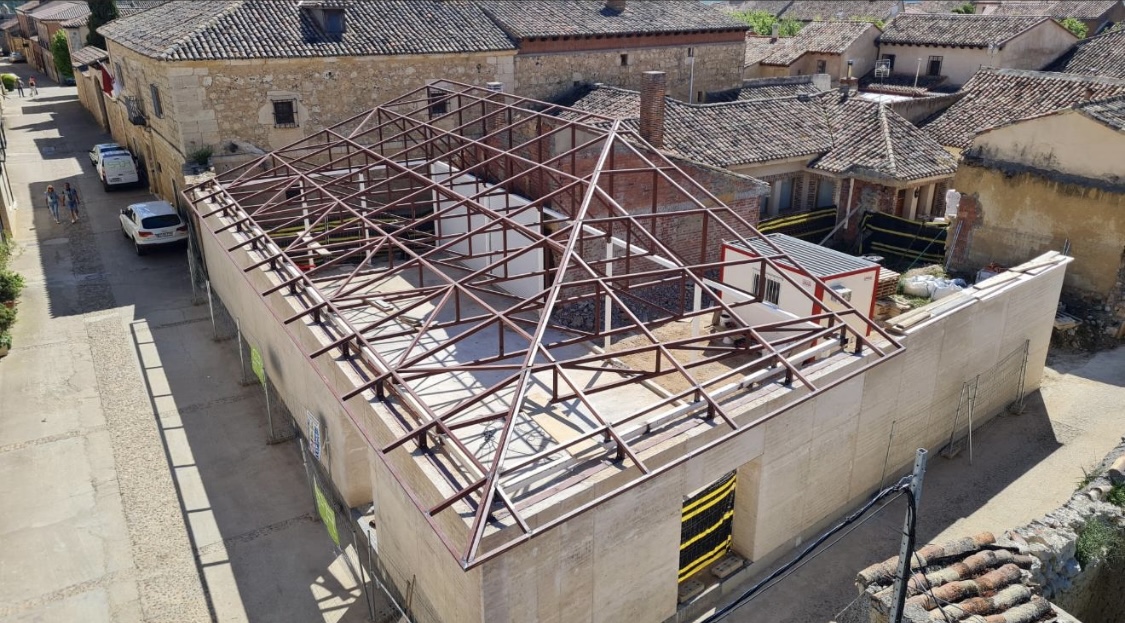 [Joaquín Díaz Foundation extension project], sound library – Urueña, Valladolid, (Pic.: MONTAJE) 2025.