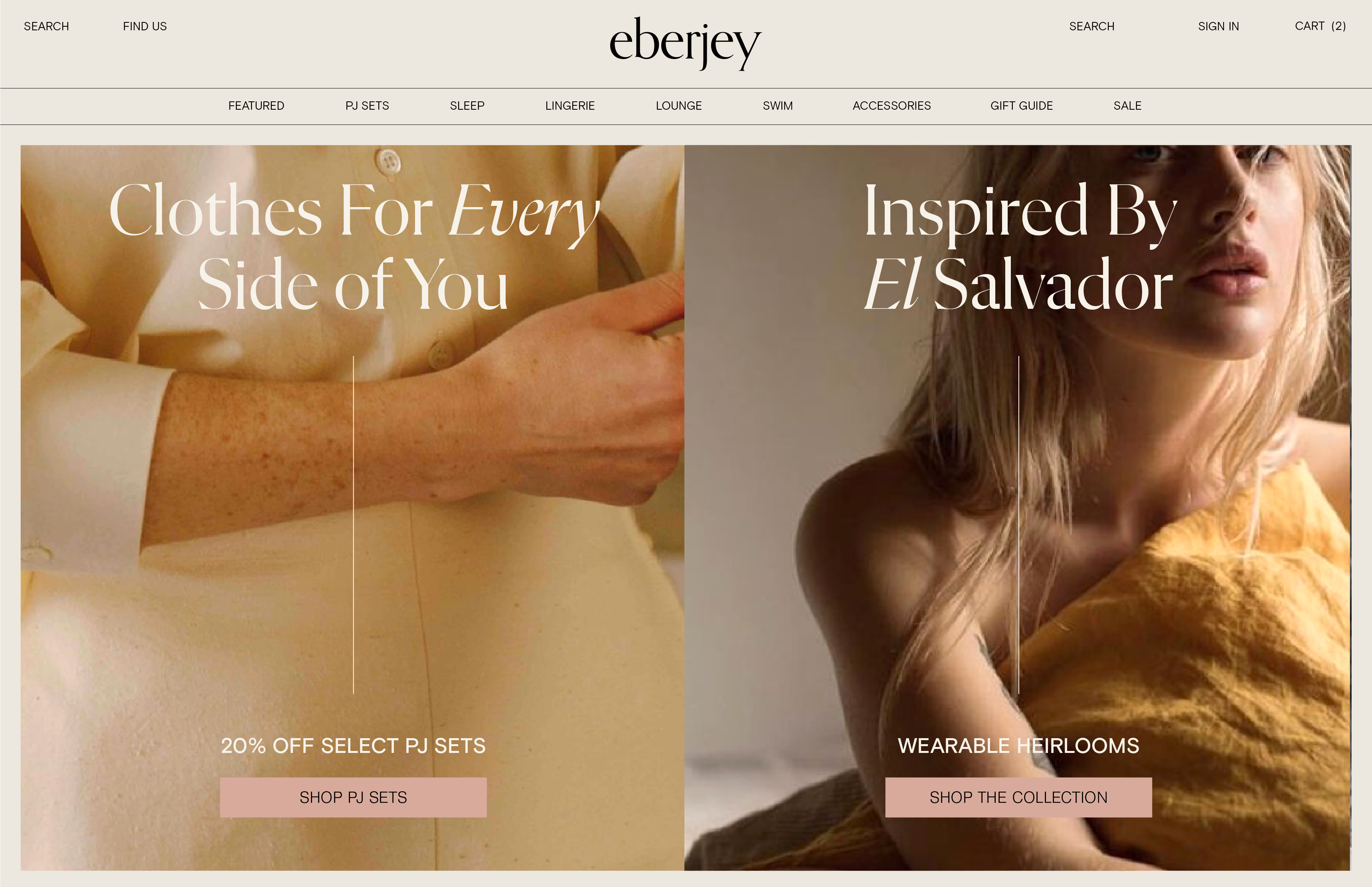 Eberjey Website