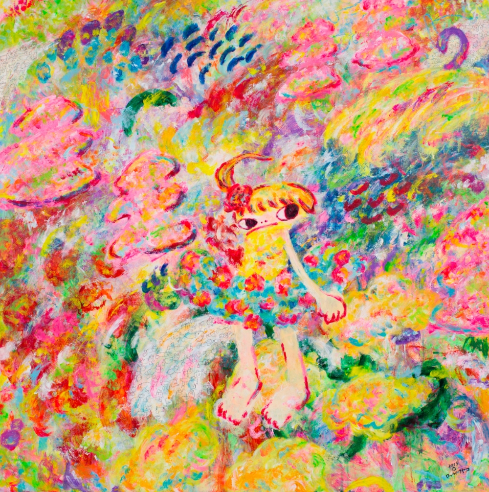 Acrylic on canvas, 100 x 100 cm